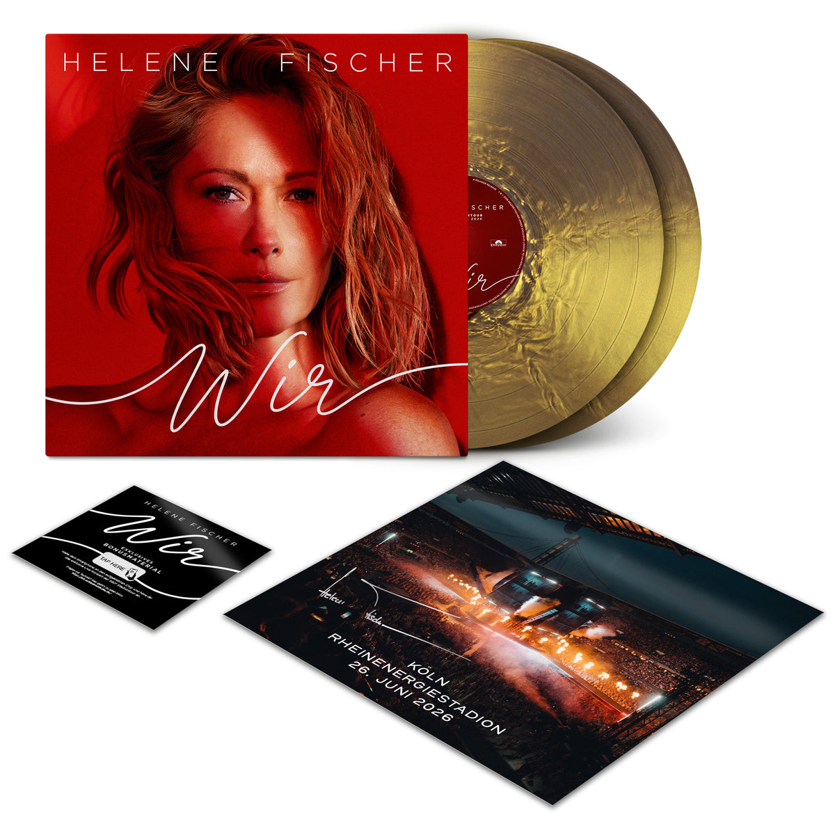 Helene Fischer WIR Ltd. 2LP Colour Pearl Gold Sonderedition + signierter Artcard von deinem Konzert und digitaler Zugang zu Livekonzert-Audio 464817