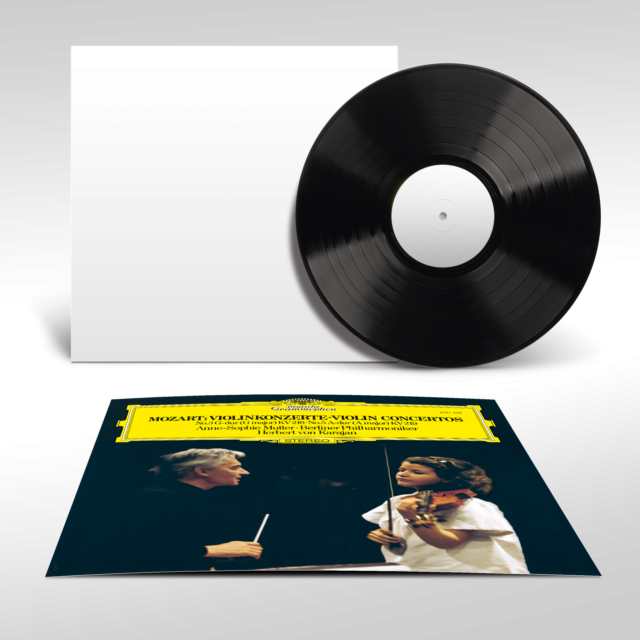 Herbert von Karajan, Anne-Sophie Mutter & Berliner Philharmoniker Mozart: Violinkonzerte Nr. 3 & Nr. 5 Original Source Vinyl 429462