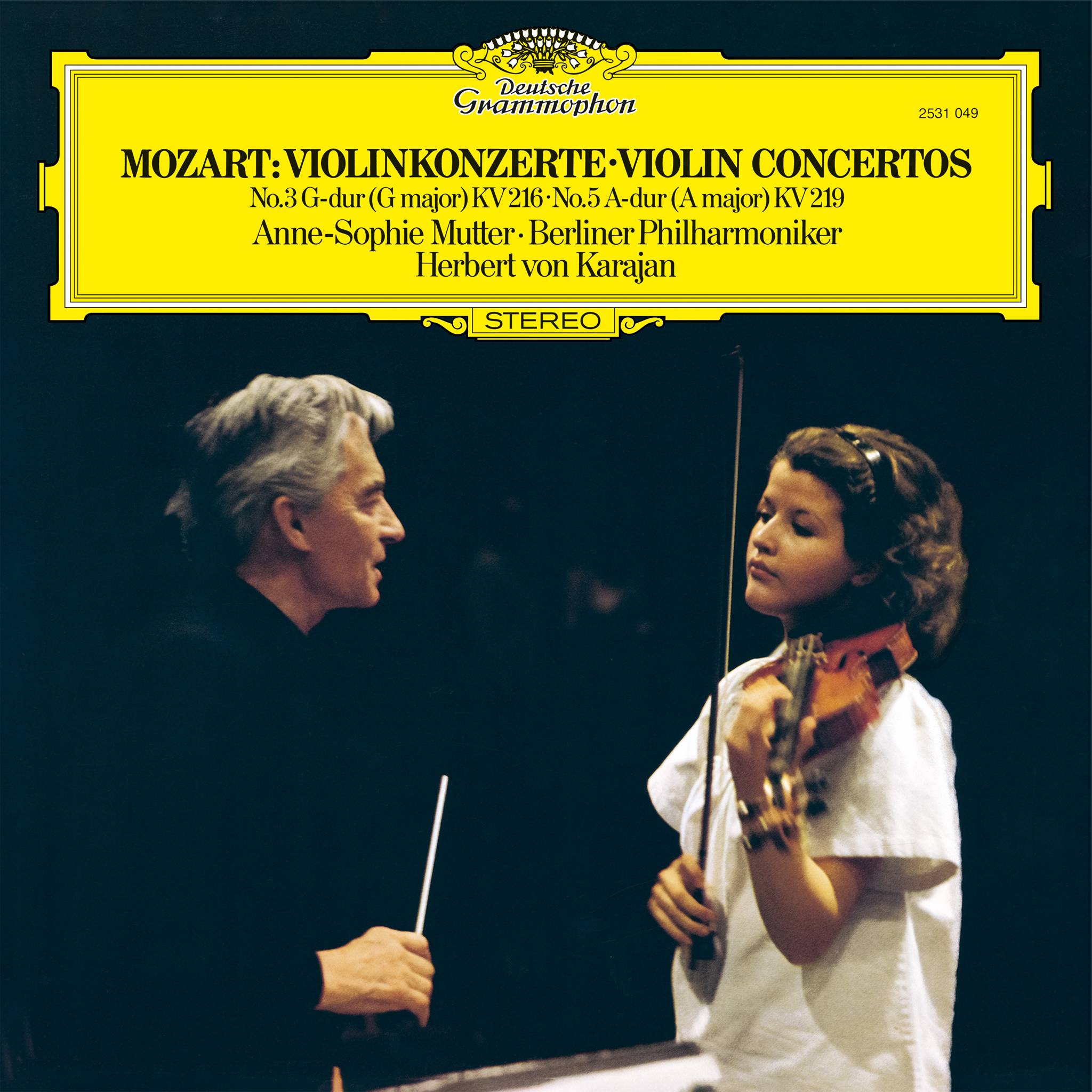 Herbert von Karajan, Anne-Sophie Mutter & Berliner Philharmoniker Mozart: Violinkonzerte Nr. 3 & Nr. 5 Original Source Vinyl 429460