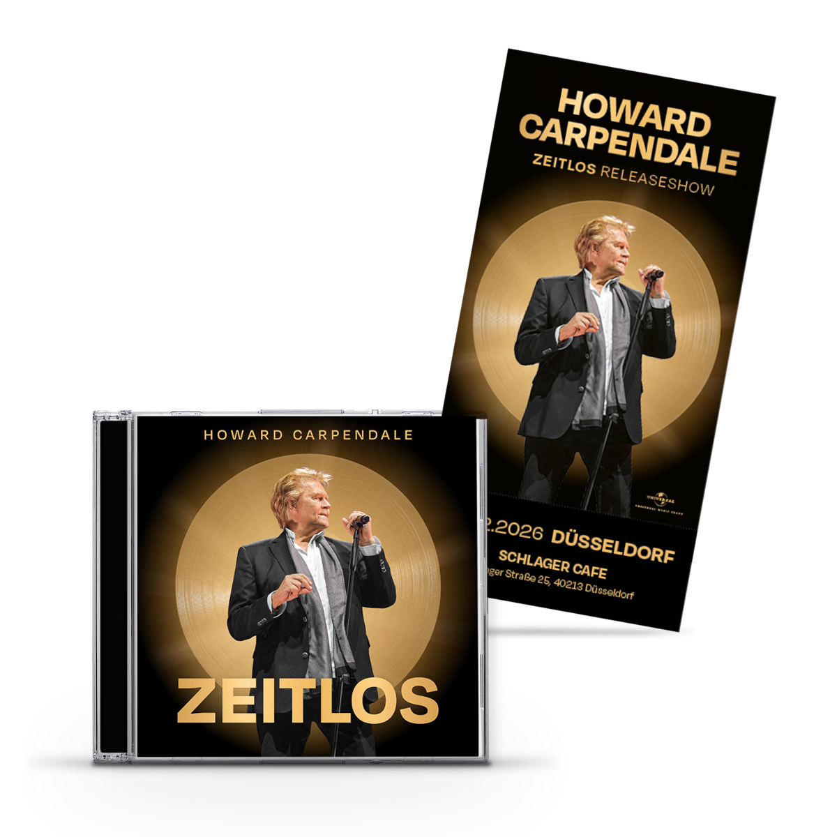 Howard Carpendale Zeitlos 1CD Jewelcase + Ticket „Zeitlos Releaseshow” 434249