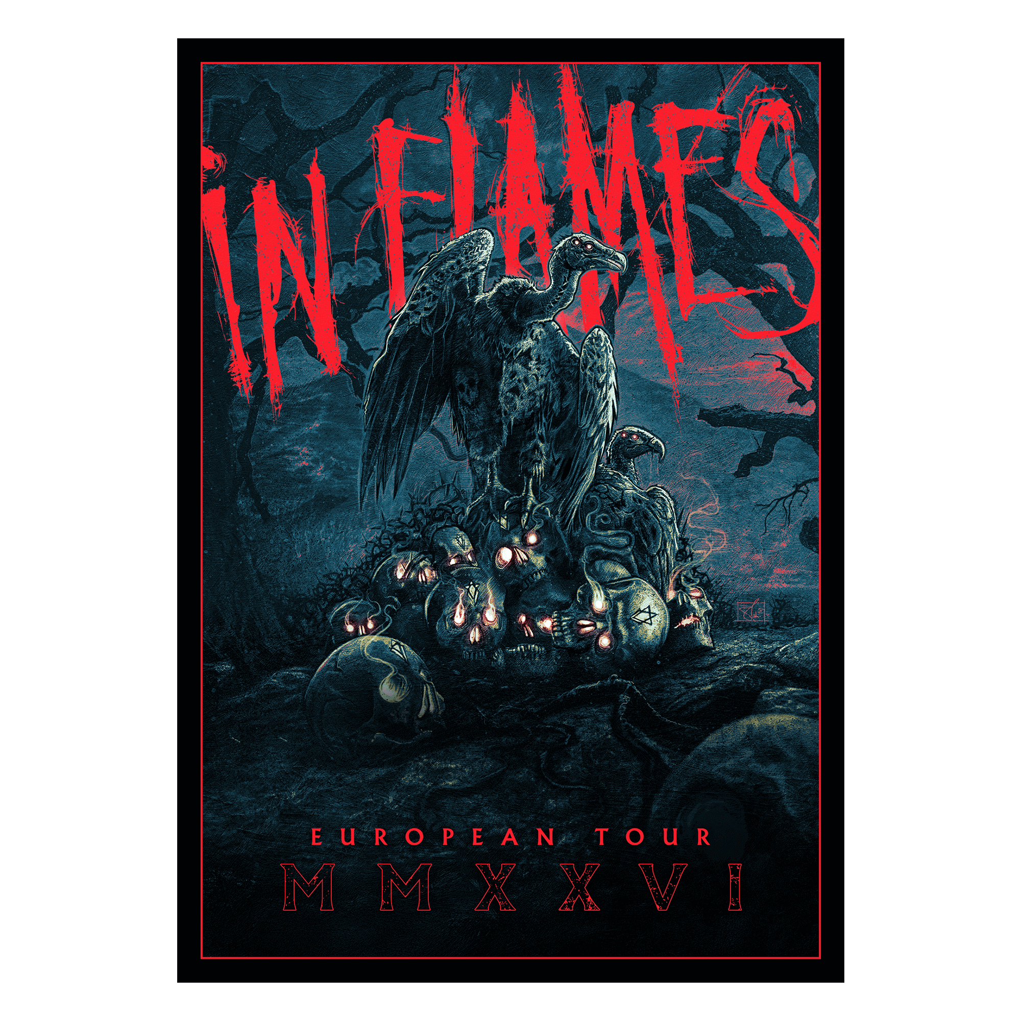 In Flames European Tour 2026 Poster 451294