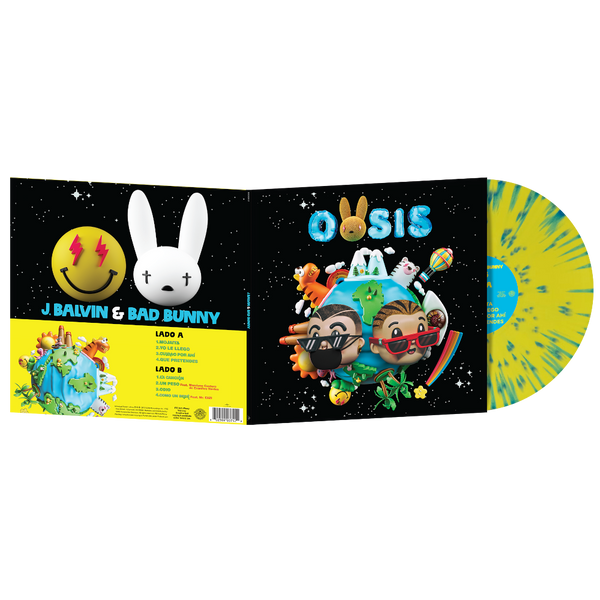 J Balvin, Bad Bunny - Oasis (1LP Limited Edition Splatter Vinyl )