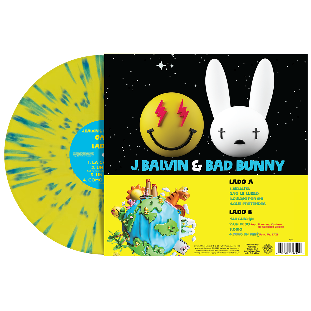 J Balvin Oasis 1LP Limited Edition Splatter Vinyl 441547