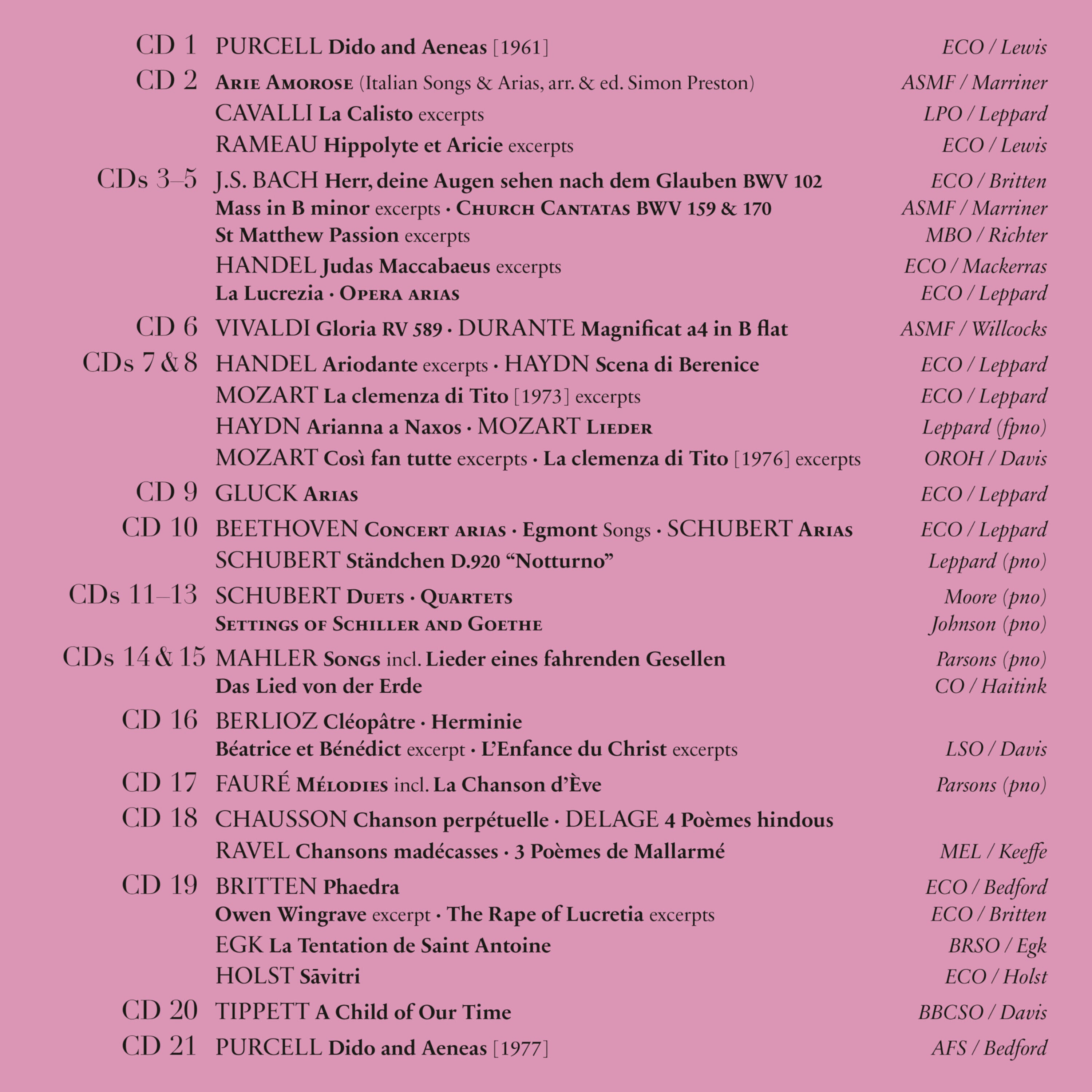 Janet Baker A Celebration 21CD-BOX 326055