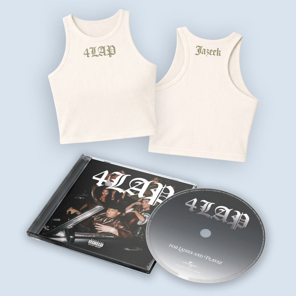 Jazeek 4LAP CD + Cropped Tanktop Cream White 435040