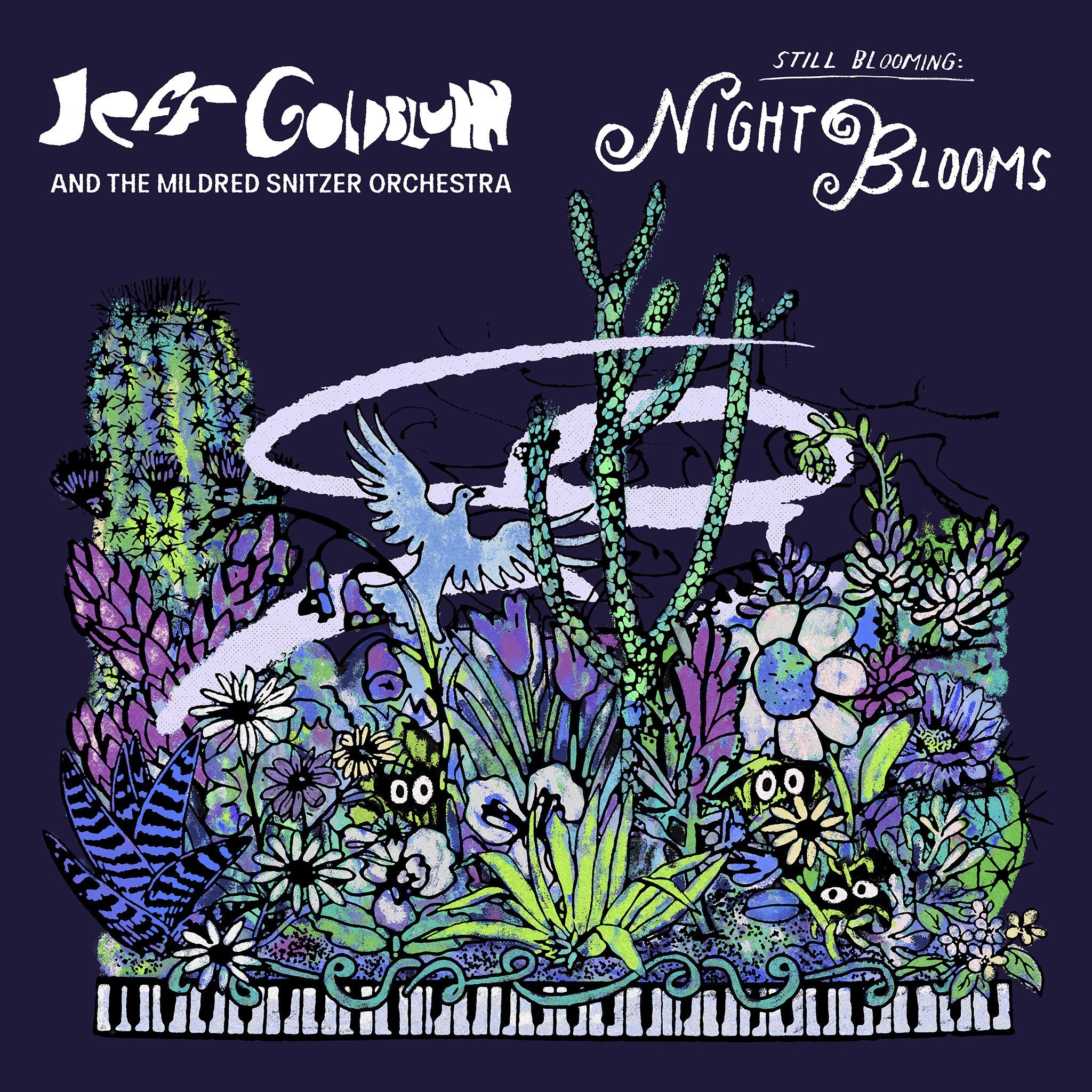 Jeff Goldblum & The Mildred Snitzer Orchestra & Jeff Goldblum Night Blooms 1LP Colour (Crystal Clear Pearl Arctic) 433201