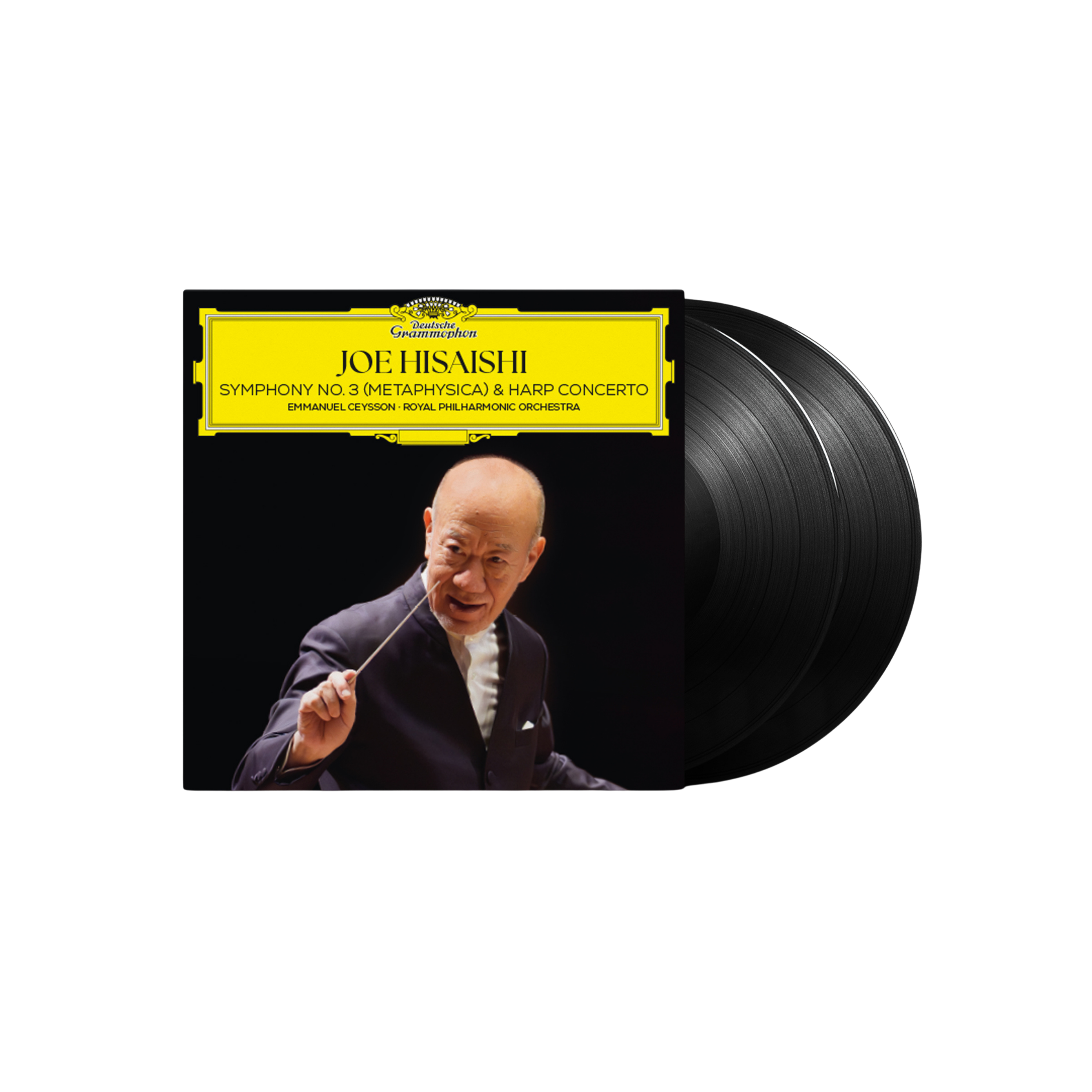 Joe Hisaishi Symphony No. 3 (Metaphysica) & Harp Concerto 2LP Black Vinyl 451532