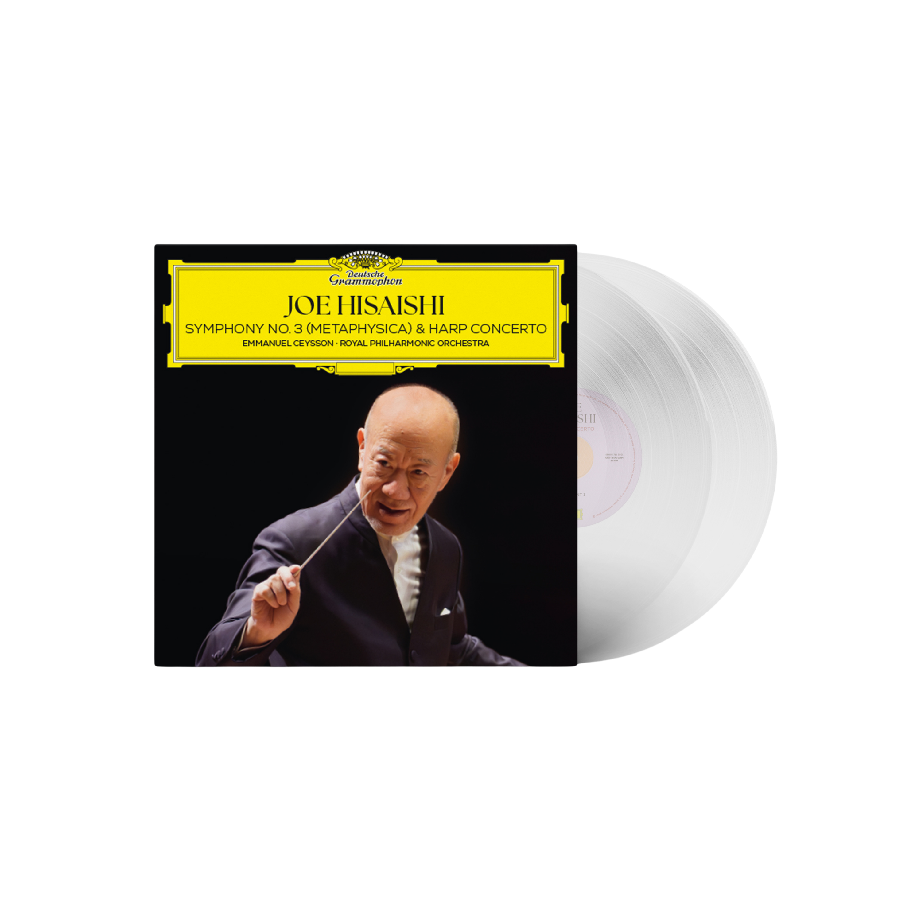 Joe Hisaishi Symphony No. 3 (Metaphysica) & Harp Concerto 2LP Crystal Clear Vinyl 451536