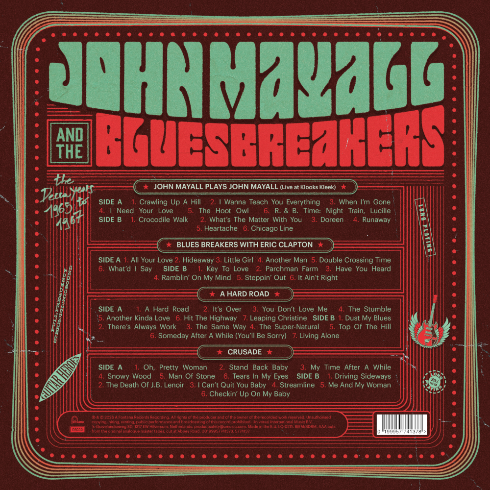 John Mayall & The Bluesbreakers Guitar Heroes: The Decca Years 1965–1967 4LP Box 454275