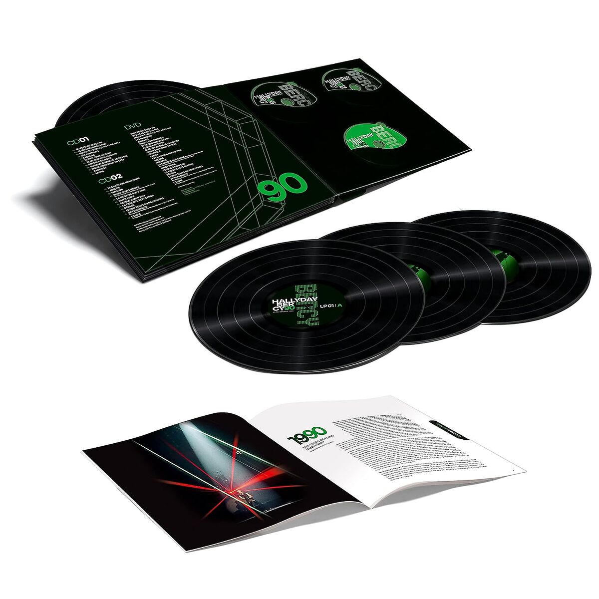 Johnny Hallyday Bercy 90 (Coffret 4LP+2CD+DVD - Tirage Limite) Vinyl LP 455849
