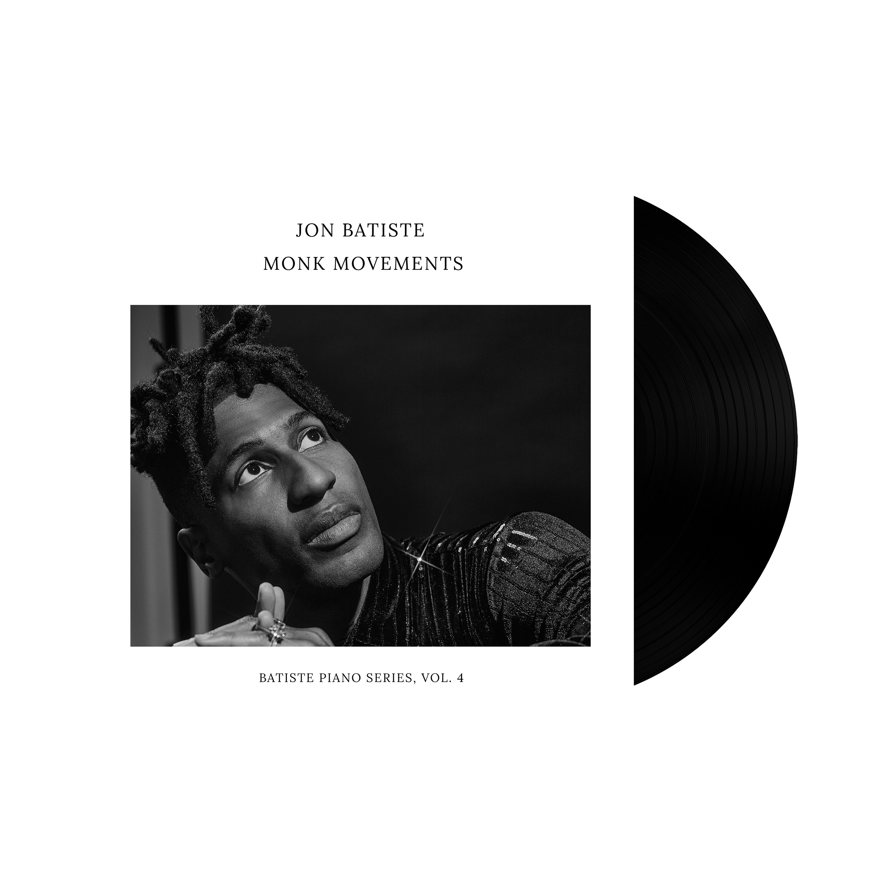 Jon Batiste Monk Movements LP + signed art card 446344