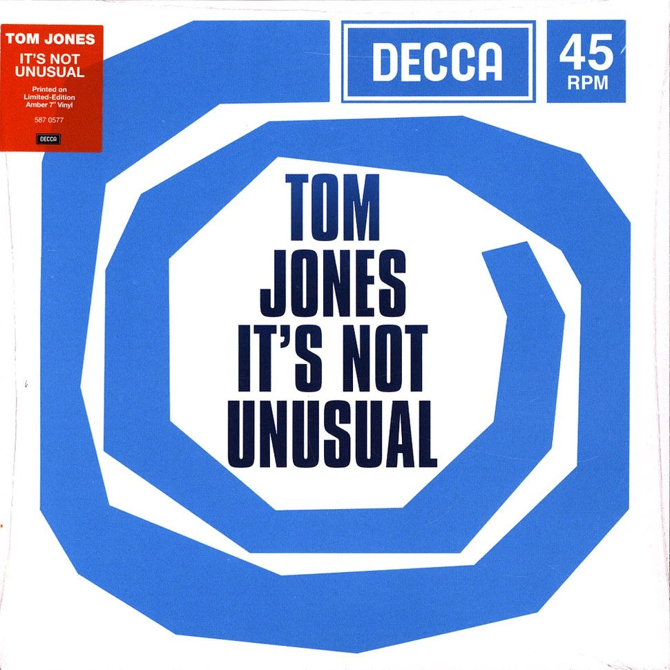 Jones,Tom It's Not Unusual 7" Single Amber Vinyl - RSD 2024 424944