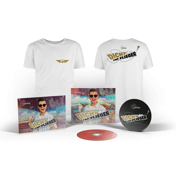 Julian Sommer - Dicht im Flieger (CD + Shirt + Sticker + Autogrammkarte)