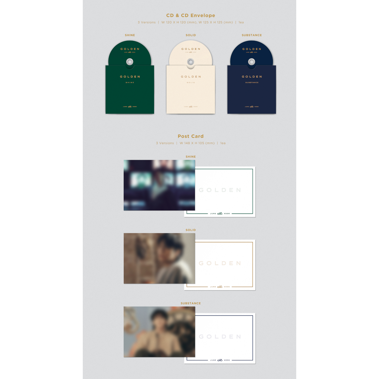 Jung Kook Golden (Shine Version) CD 329296