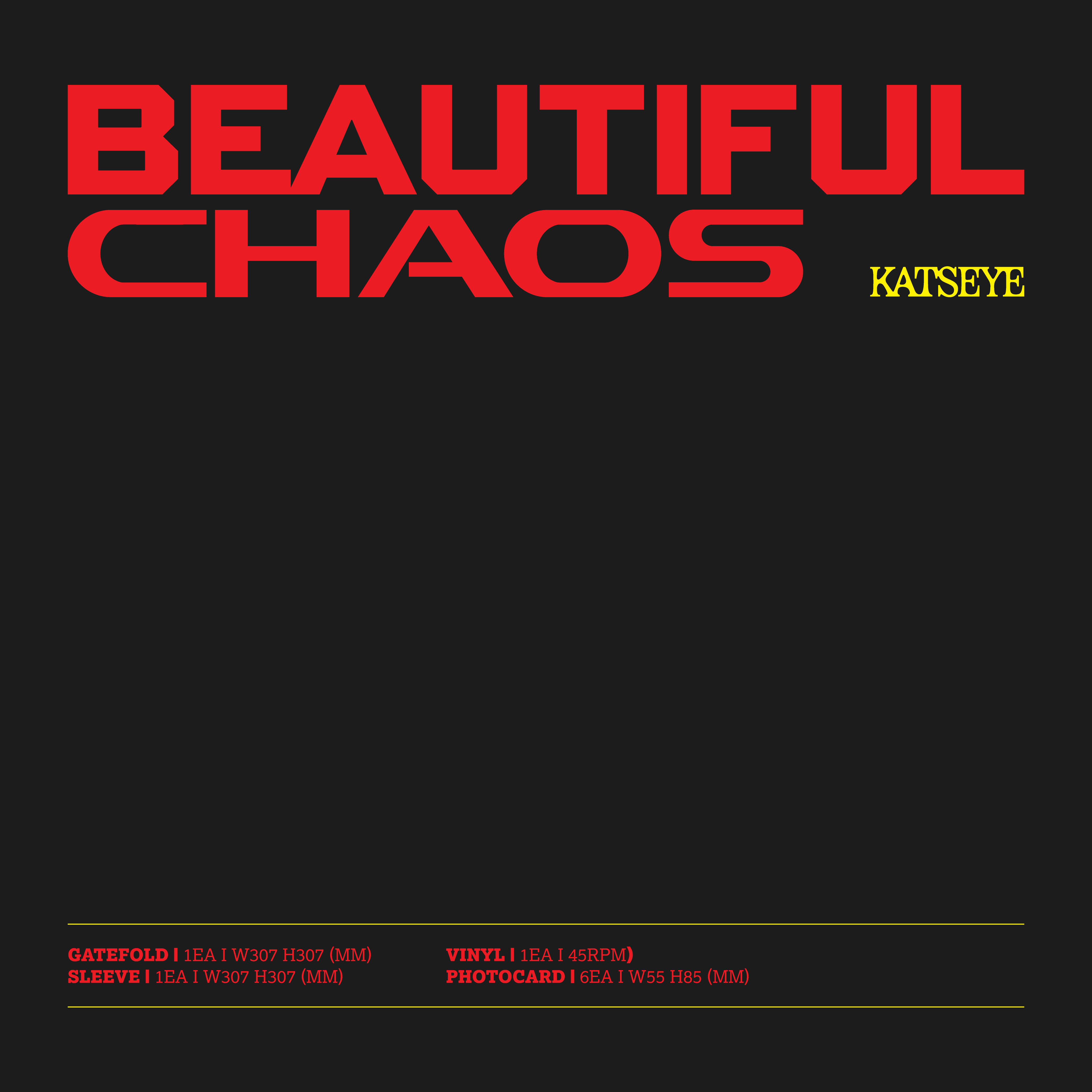 KATSEYE BEAUTIFUL CHAOS Standard Vinyl + Signed Artcard 412335