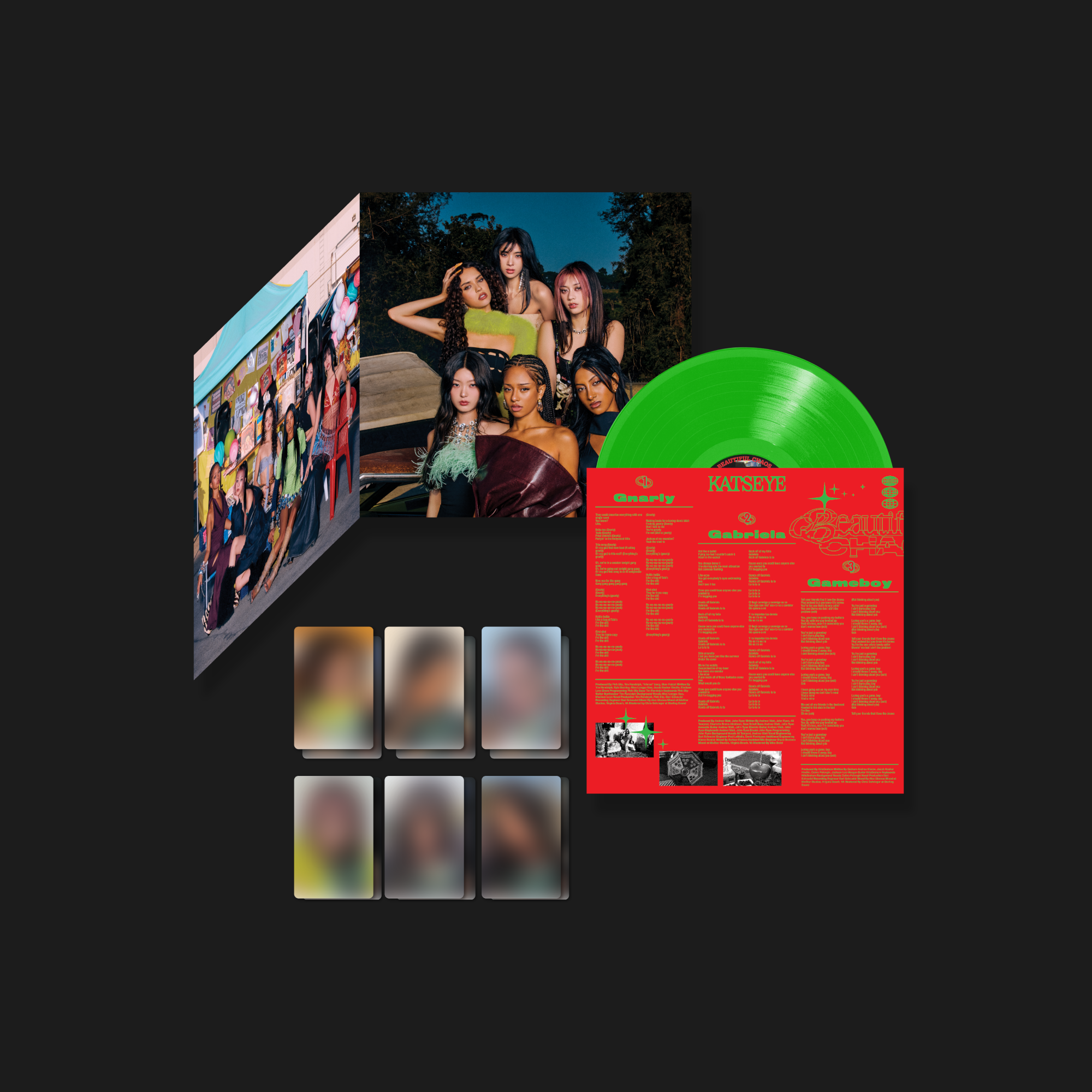 KATSEYE BEAUTIFUL CHAOS Standard Vinyl + Signed Artcard 412329