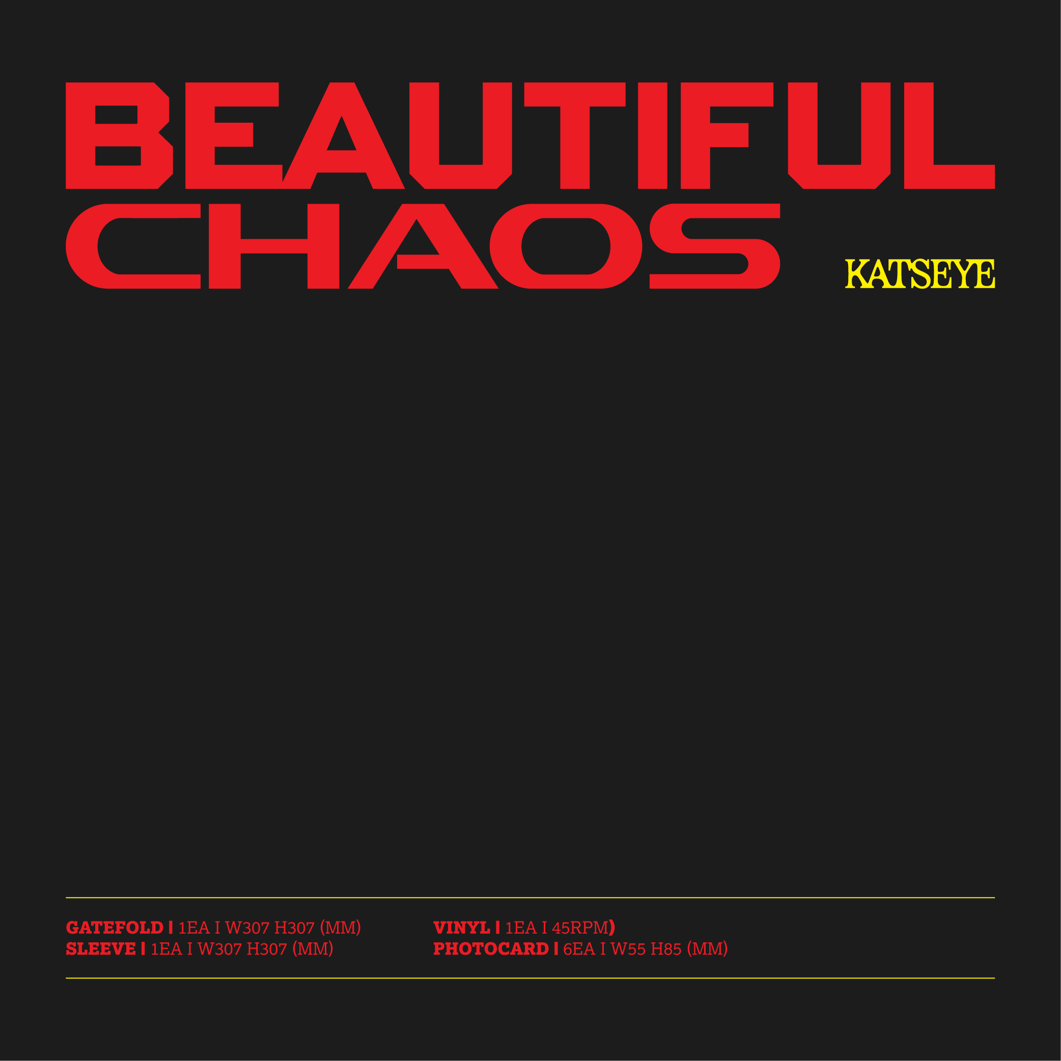 KATSEYE BEAUTIFUL CHAOS Store Exclusive Vinyl + Signed Artcard 412287