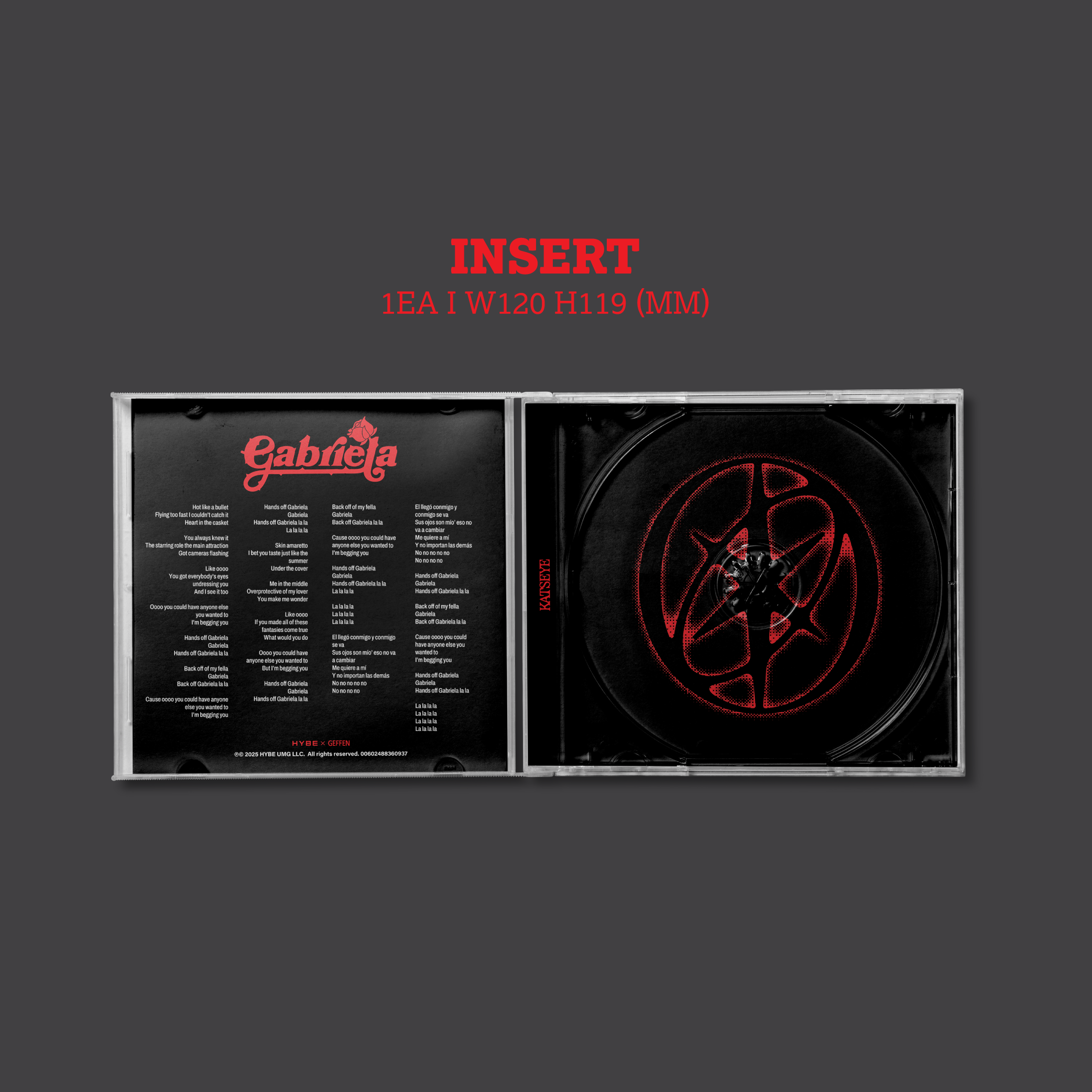 KATSEYE Gabriela CD Single CD Single 430302