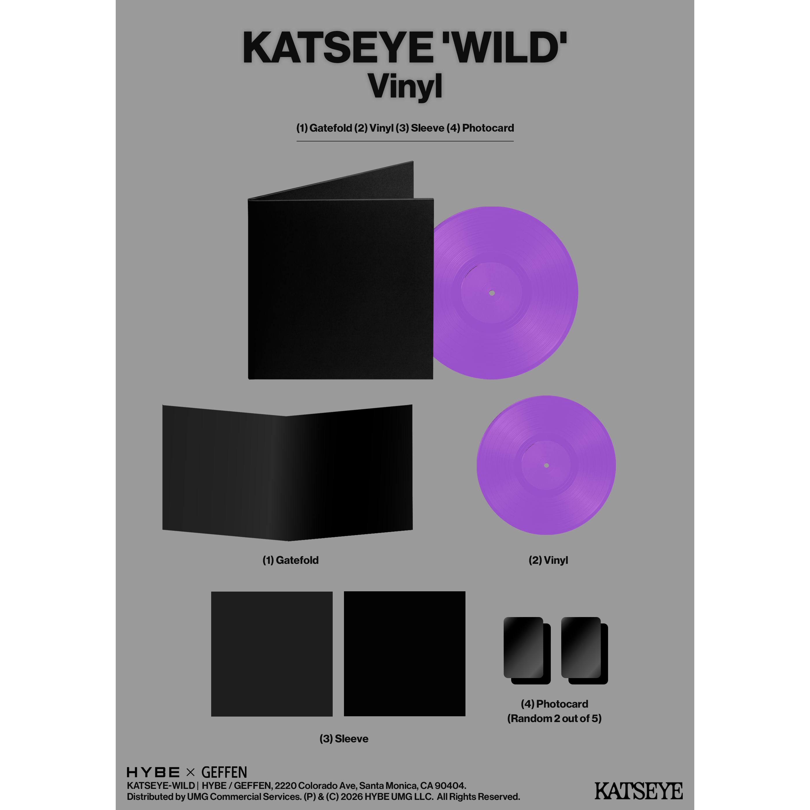 KATSEYE ﻿﻿WILD - Official Store Exclusive Vinyl Official Store Exclusive Vinyl 442801