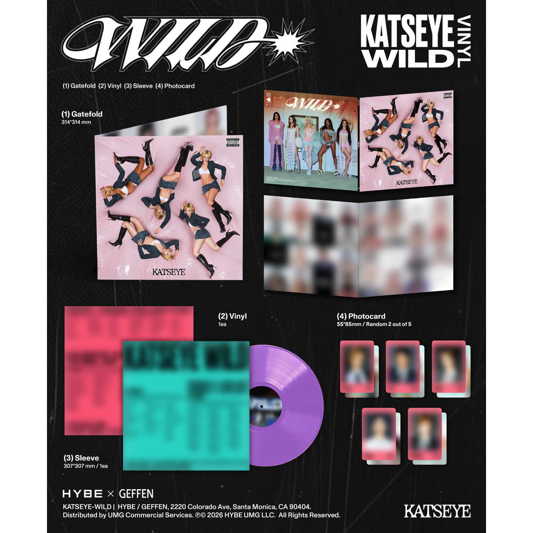 KATSEYE ﻿﻿WILD - Official Store Exclusive Vinyl Official Store Exclusive Vinyl 450724