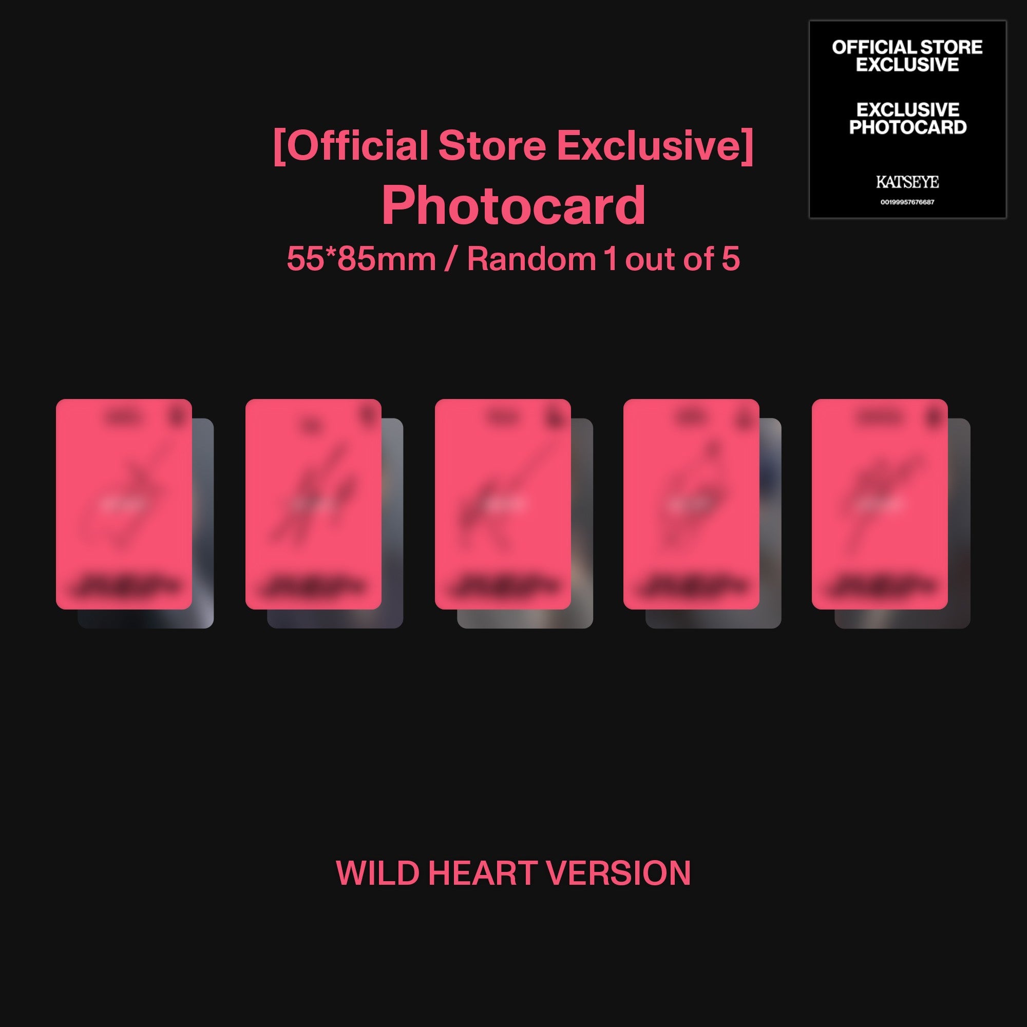 KATSEYE WILD (Wild Heart ver.) - Official Store Exclusive CD + Signed Artcard Official Store Exclusive CD + Signed Artcard 450795