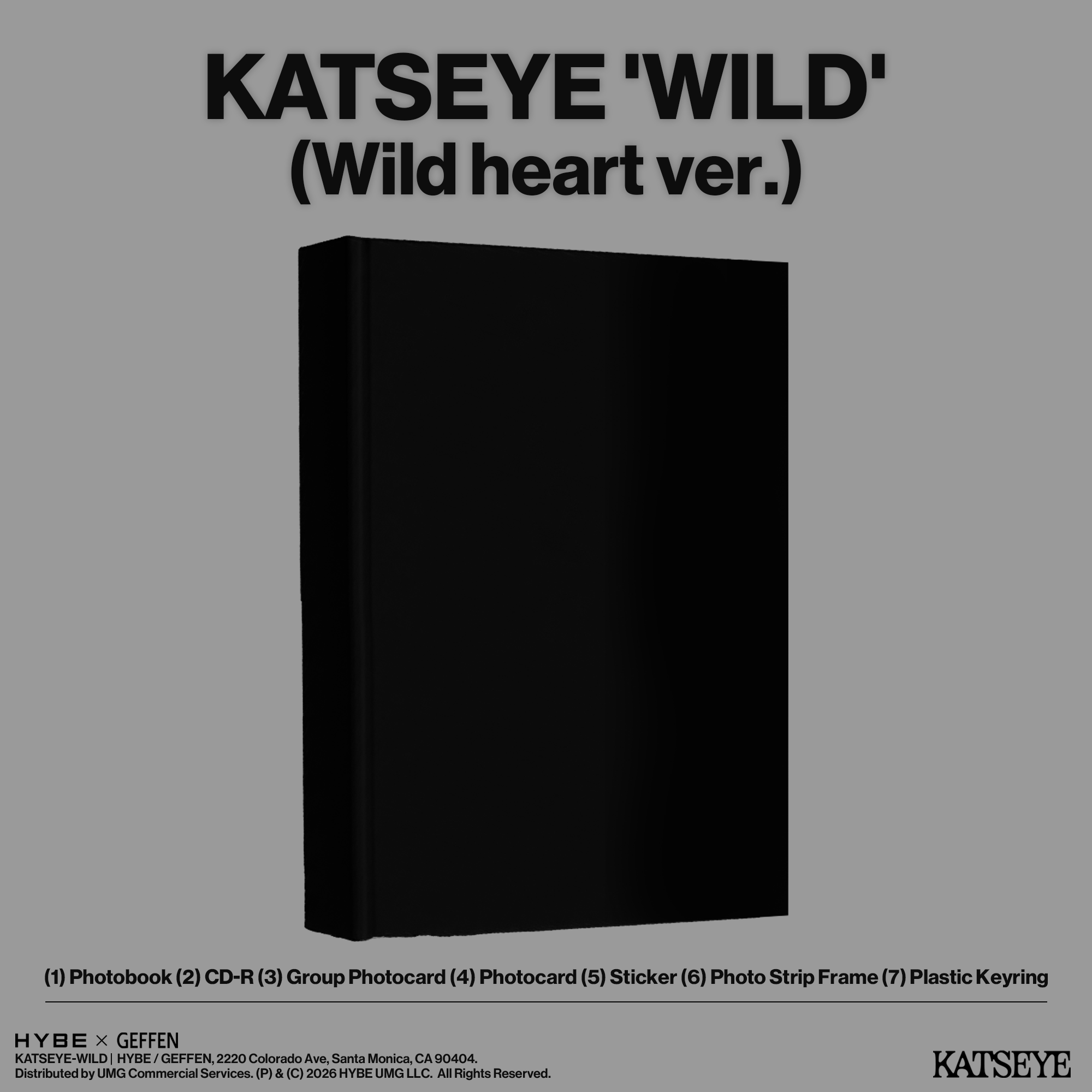 KATSEYE WILD (Wild Heart ver.) - Standard Edition + Signed Artcard Standard Edition + Signed Artcard 441824