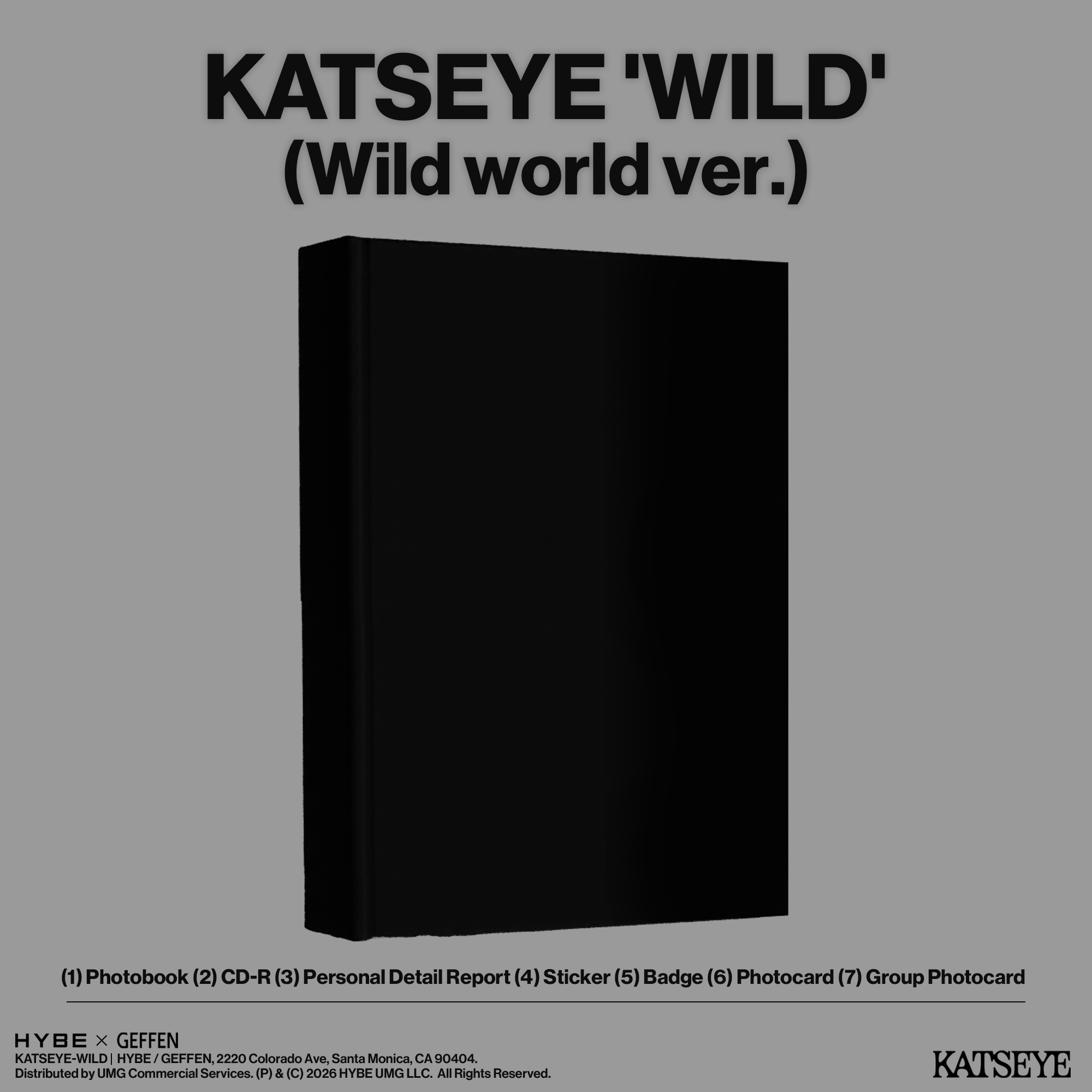 KATSEYE WILD (Wild World ver.) - Official Store Exclusive CD + Signed Artcard Official Store Exclusive CD + Signed Artcard 441805