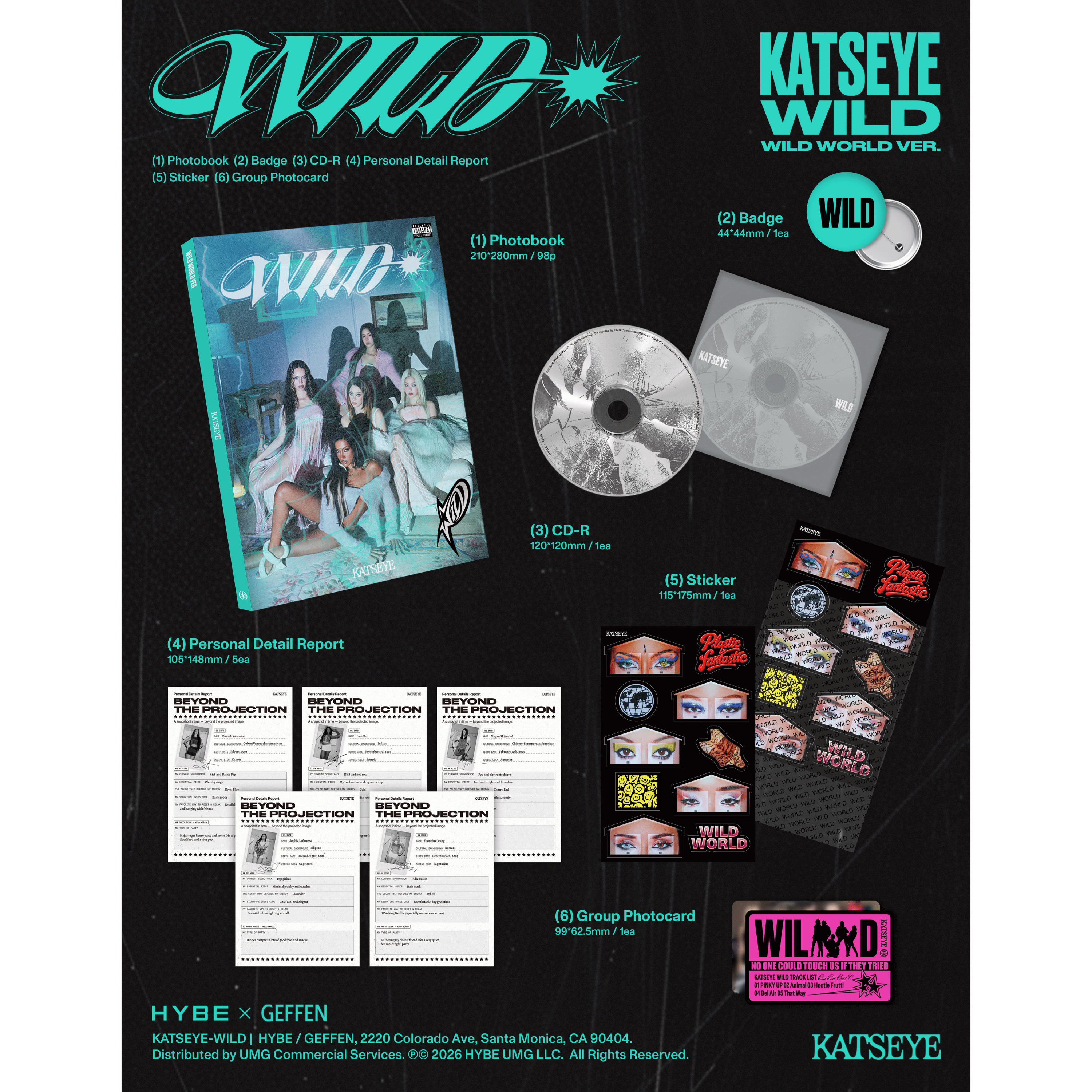 KATSEYE WILD - Wild world ver. - CD CD 454985