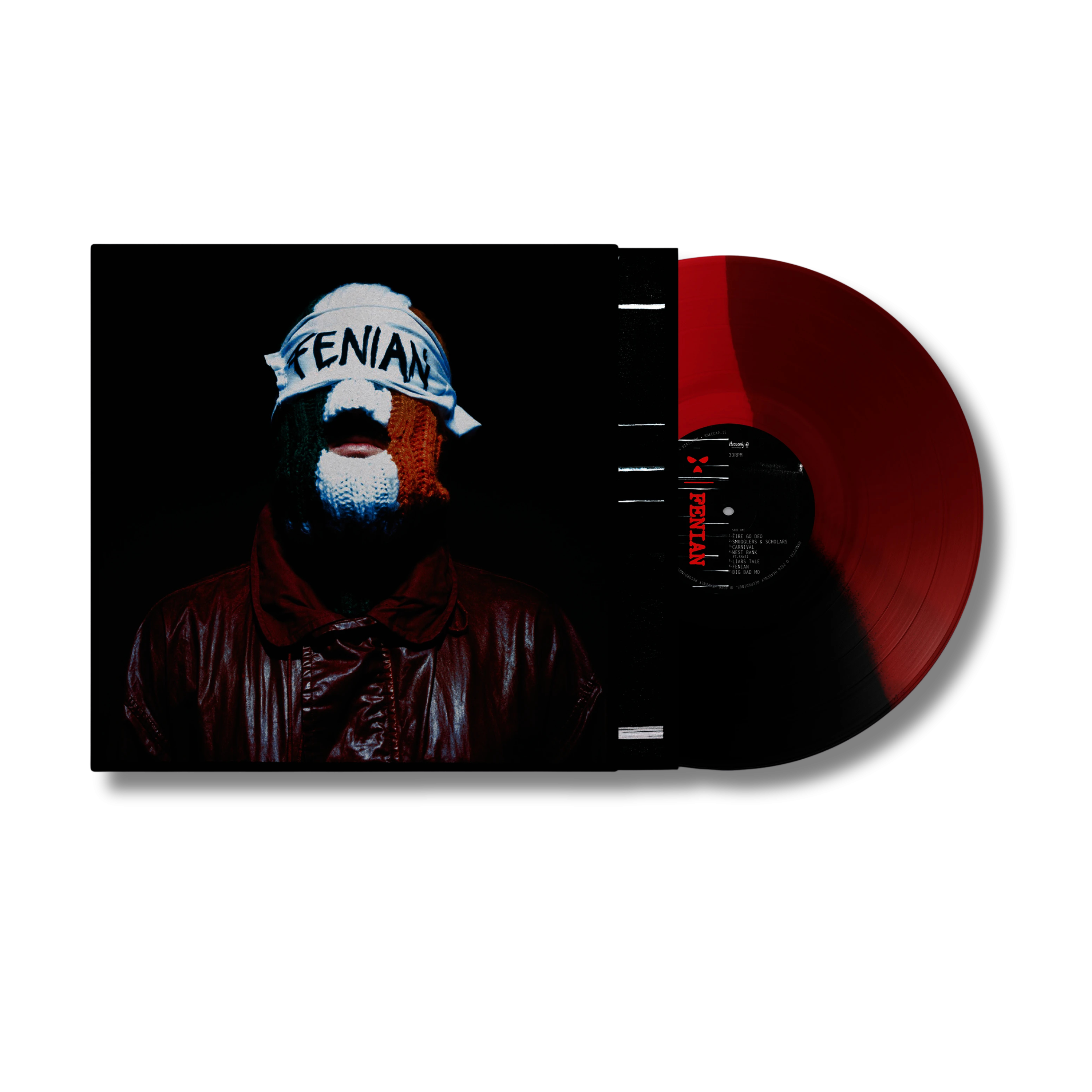 KNEECAP FENIAN Red & Black Tri-Color Vinyl LP 443267