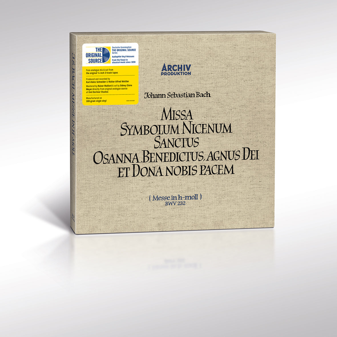 Karl Richter, Münchener Bach-Orchester & Münchener Bach-Chor Bach: Messe in h-moll, BWV 232 Original Source Vinyl 454731