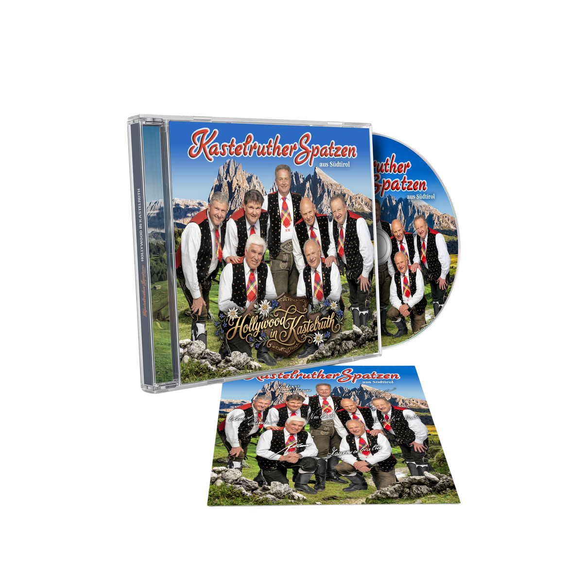 Kastelruther Spatzen Hollywood in Kastelruth Exklusives CD Bundle mit handsignierter Artcard 456423