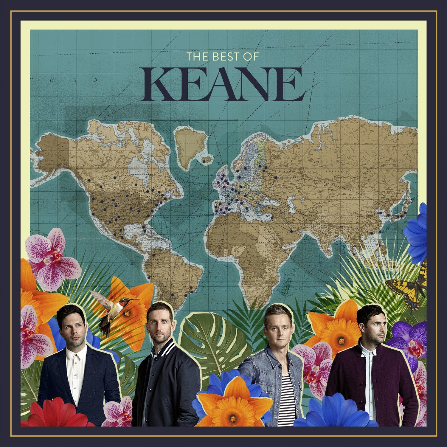 Keane The Best Of Keane Limited Aqua Blue Vinyl 2LP 424556