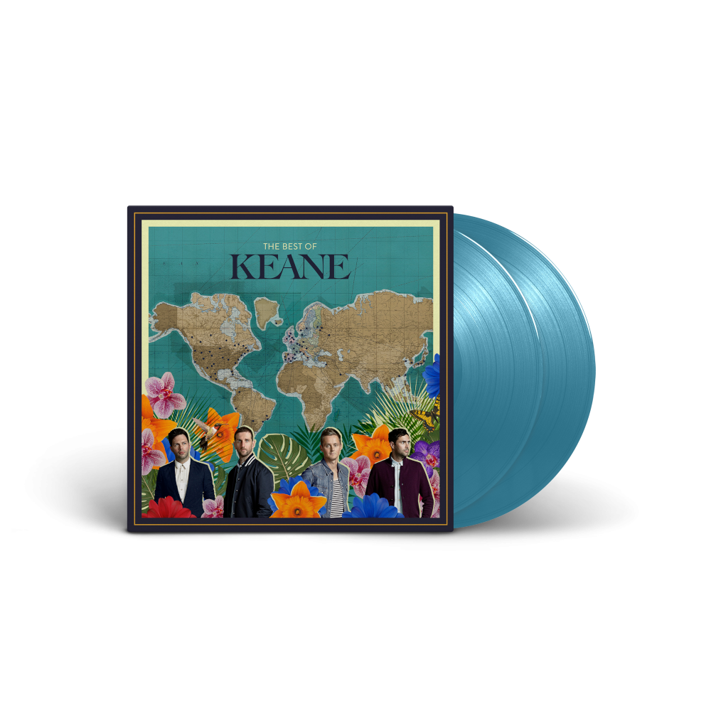 Keane The Best Of Keane Limited Aqua Blue Vinyl 2LP 425652