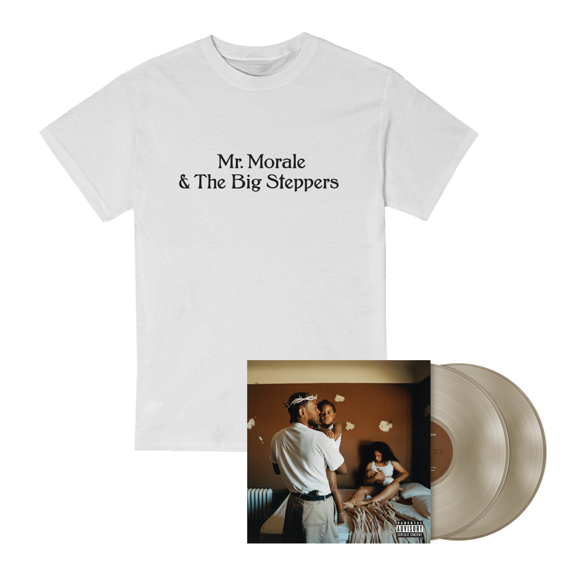 Kendrick Lamar Mr. Morale & The Big Steppers Exclusive Vinyl + White Tee Exclusive Vinyl + White Tee 127808