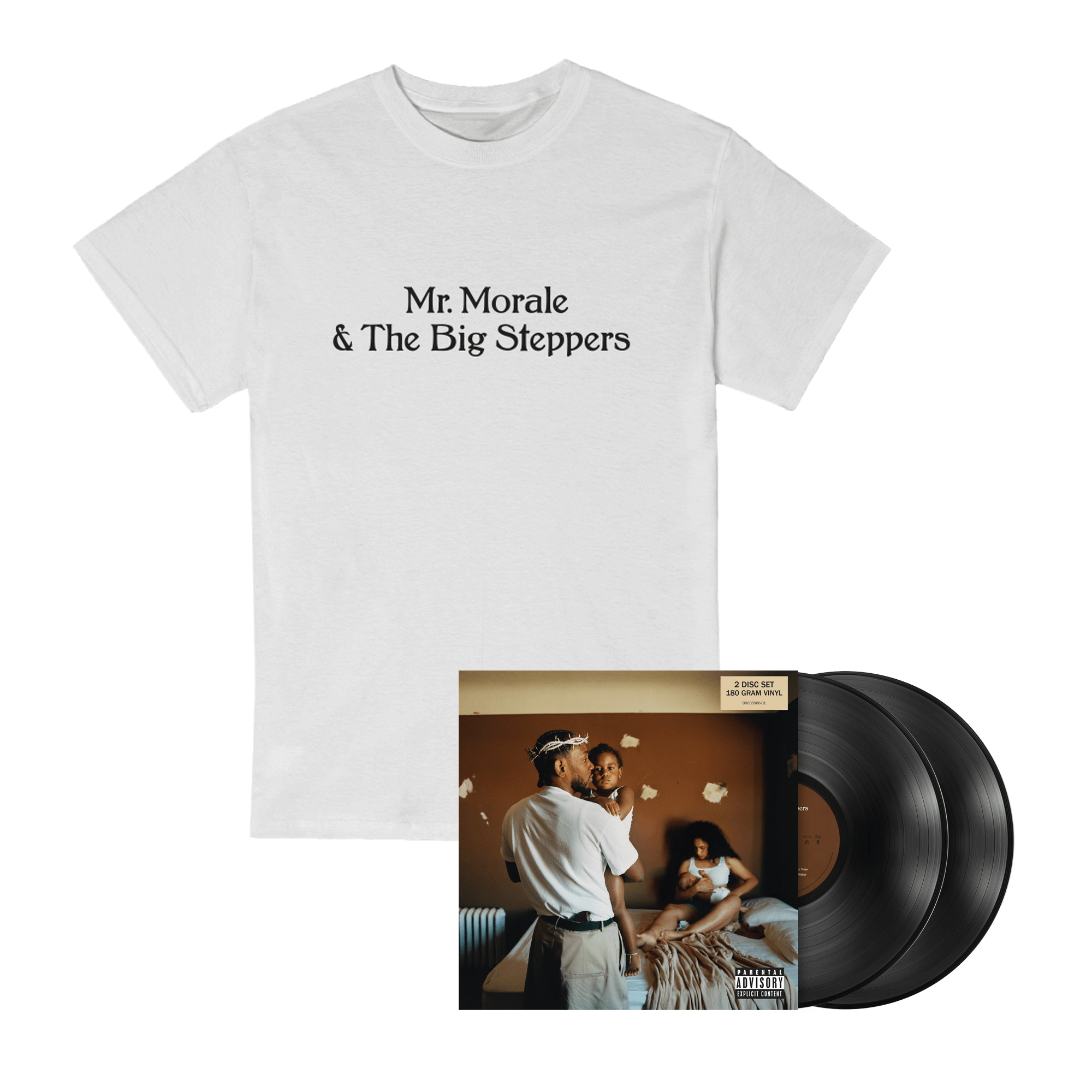 Kendrick Lamar Mr. Morale & The Big Steppers Vinyl + White Tee Vinyl + White Tee 127815