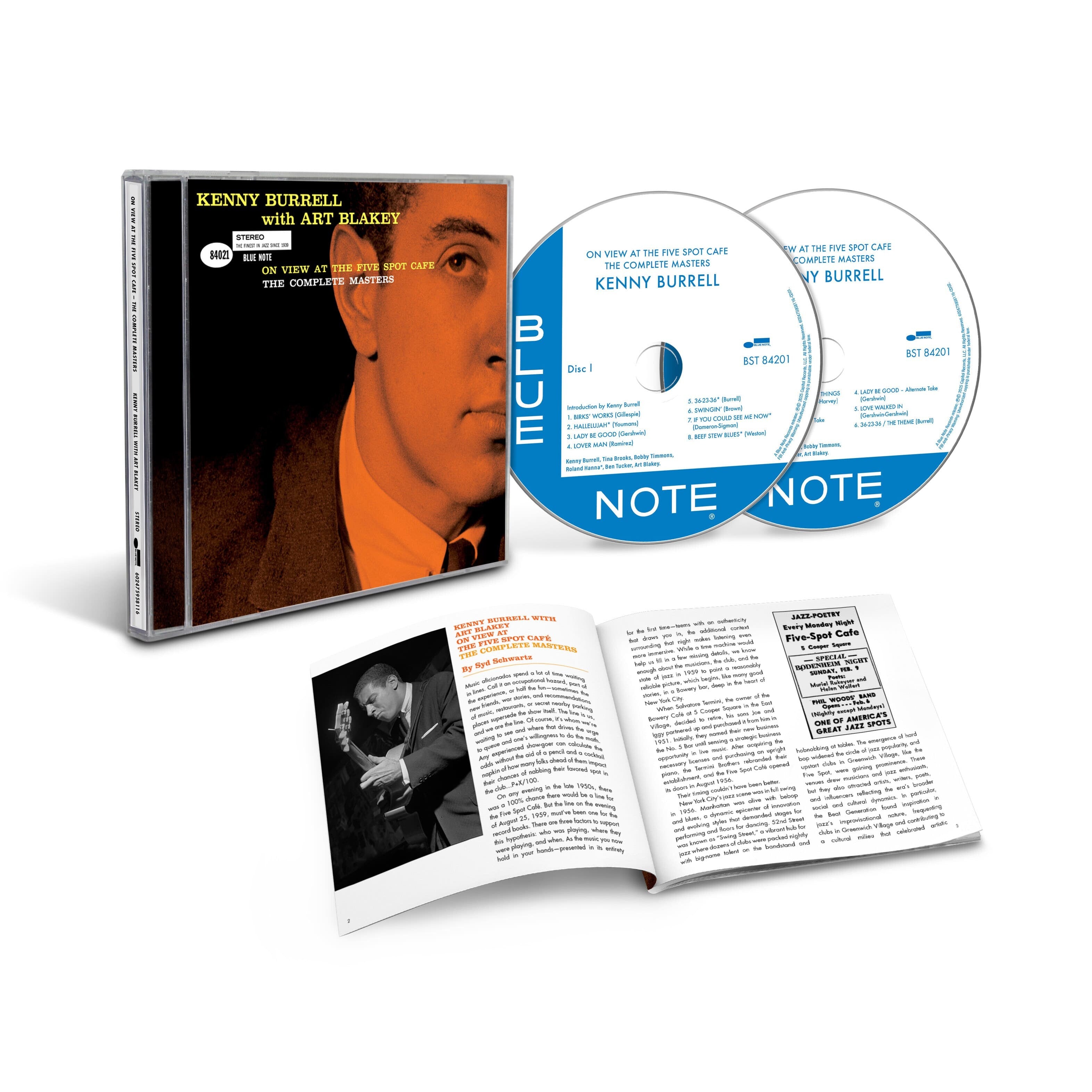 Kenny Burrell with Art Blakey On View At The Five Spot Café: The Complete Masters CD 400180