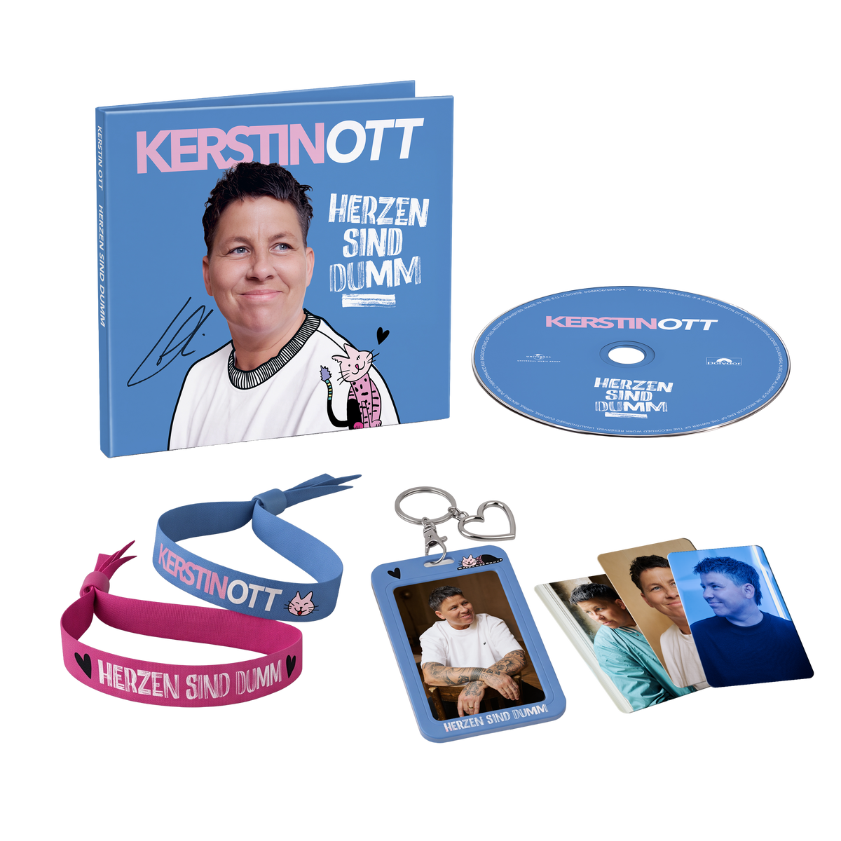 Kerstin Ott Herzen Sind Dumm Signierte CD + Fotoanhänger inkl. 4 Fotokarten 462397