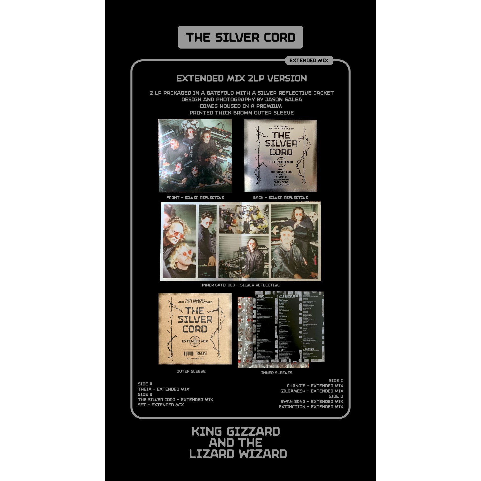 King Gizzard & The Lizard Wizard The Silver Cord Lucky Rainbow 2LP 333289