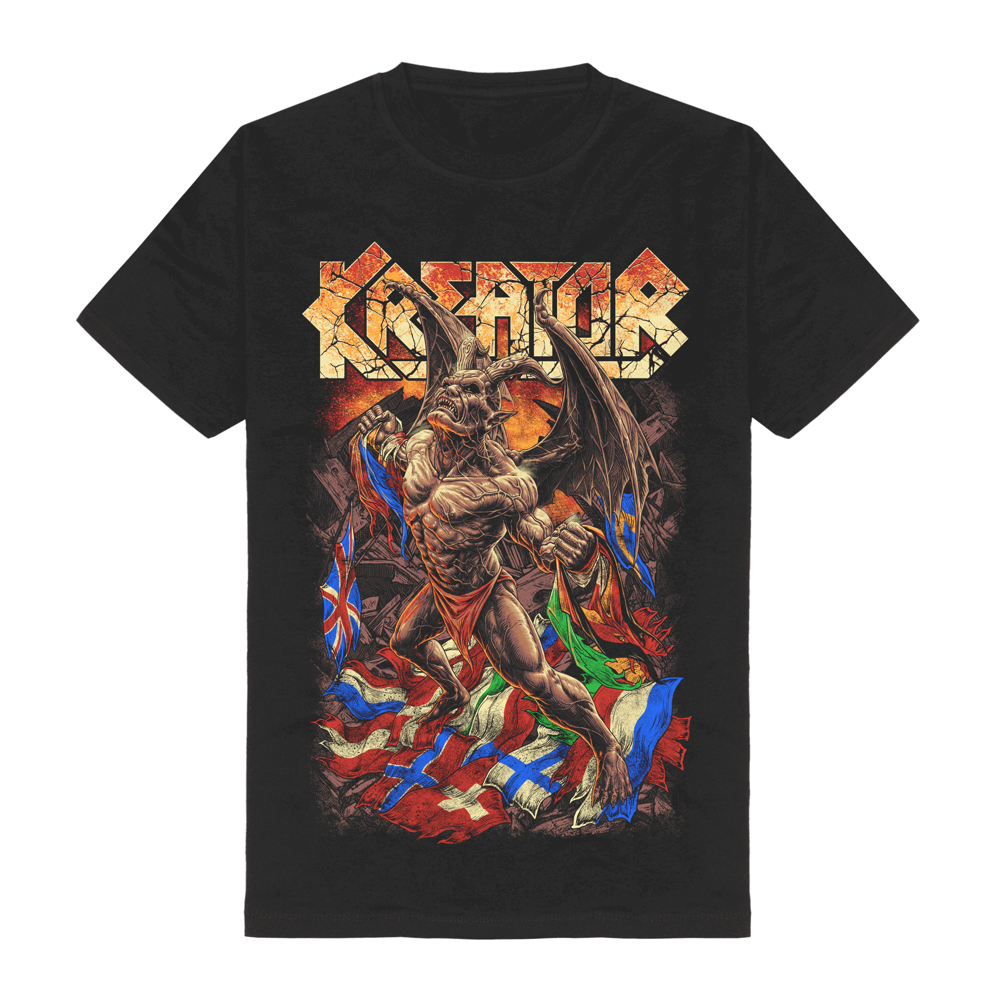 Kreator European Tour 2026 - Flags T-Shirt 436531