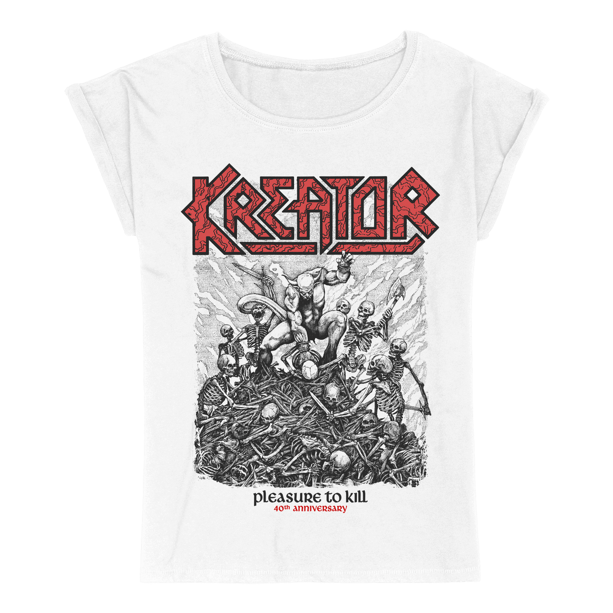 Kreator Pleasure To Kill 40th Tracklist Girlie Shirt 459003
