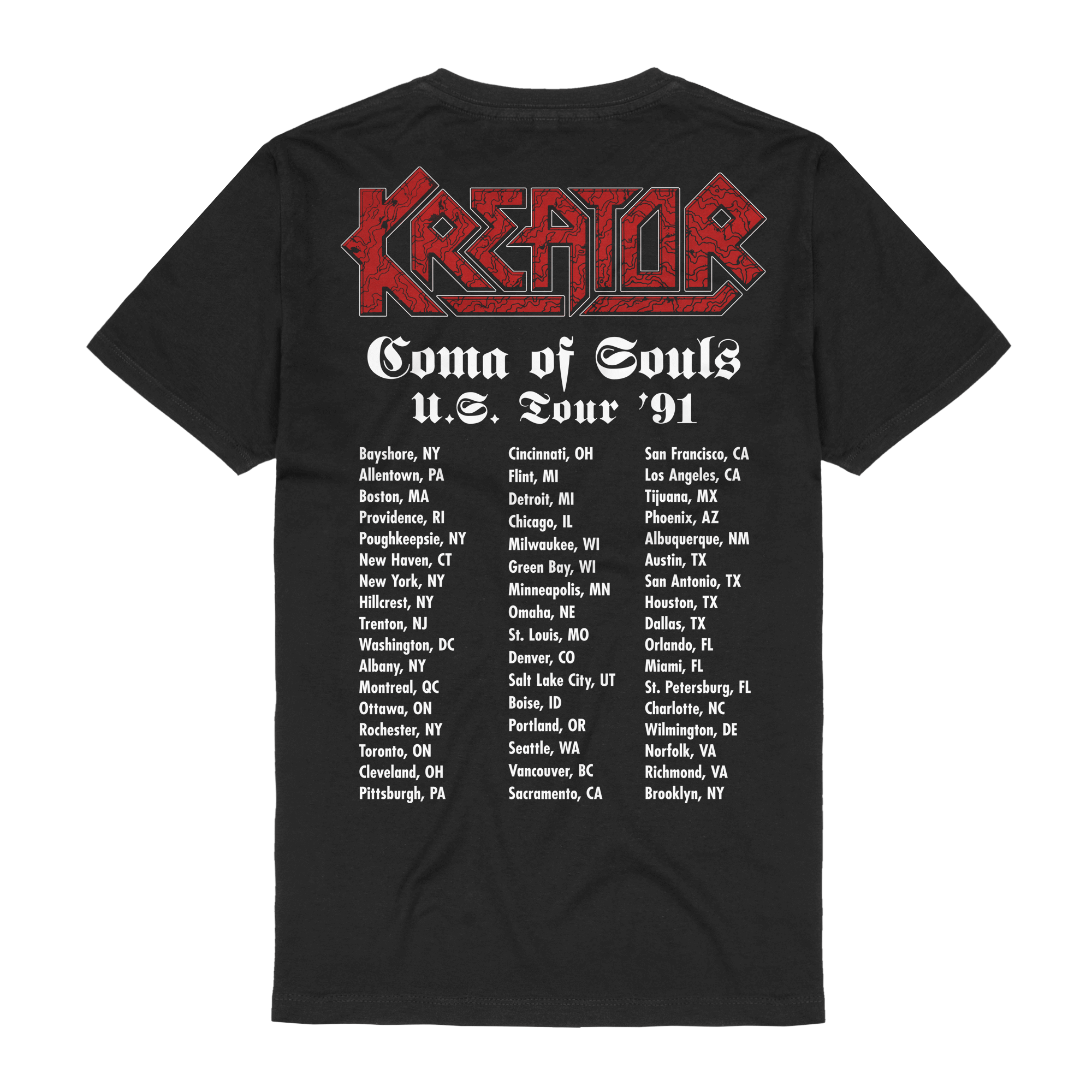 Kreator US Tour 1991 T-Shirts 419290