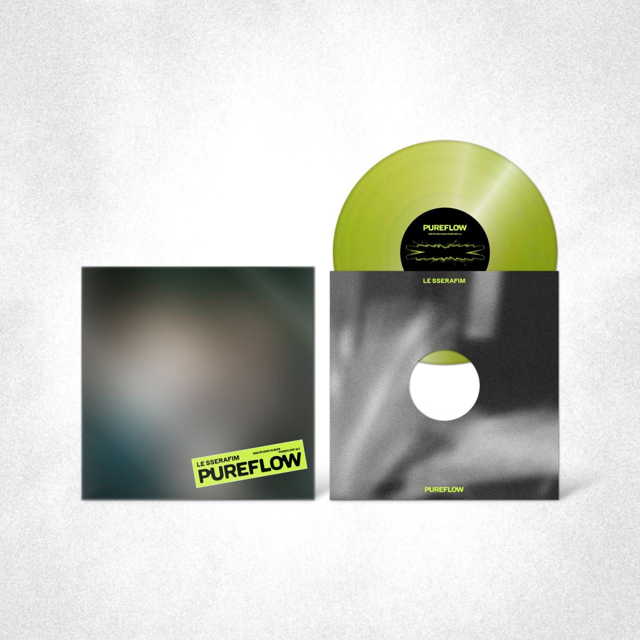 LE SSERAFIM 2nd Studio Album ‘PUREFLOW’ pt.1 Vinyl (Electric Yellow Glitter Ver.) LP 445163