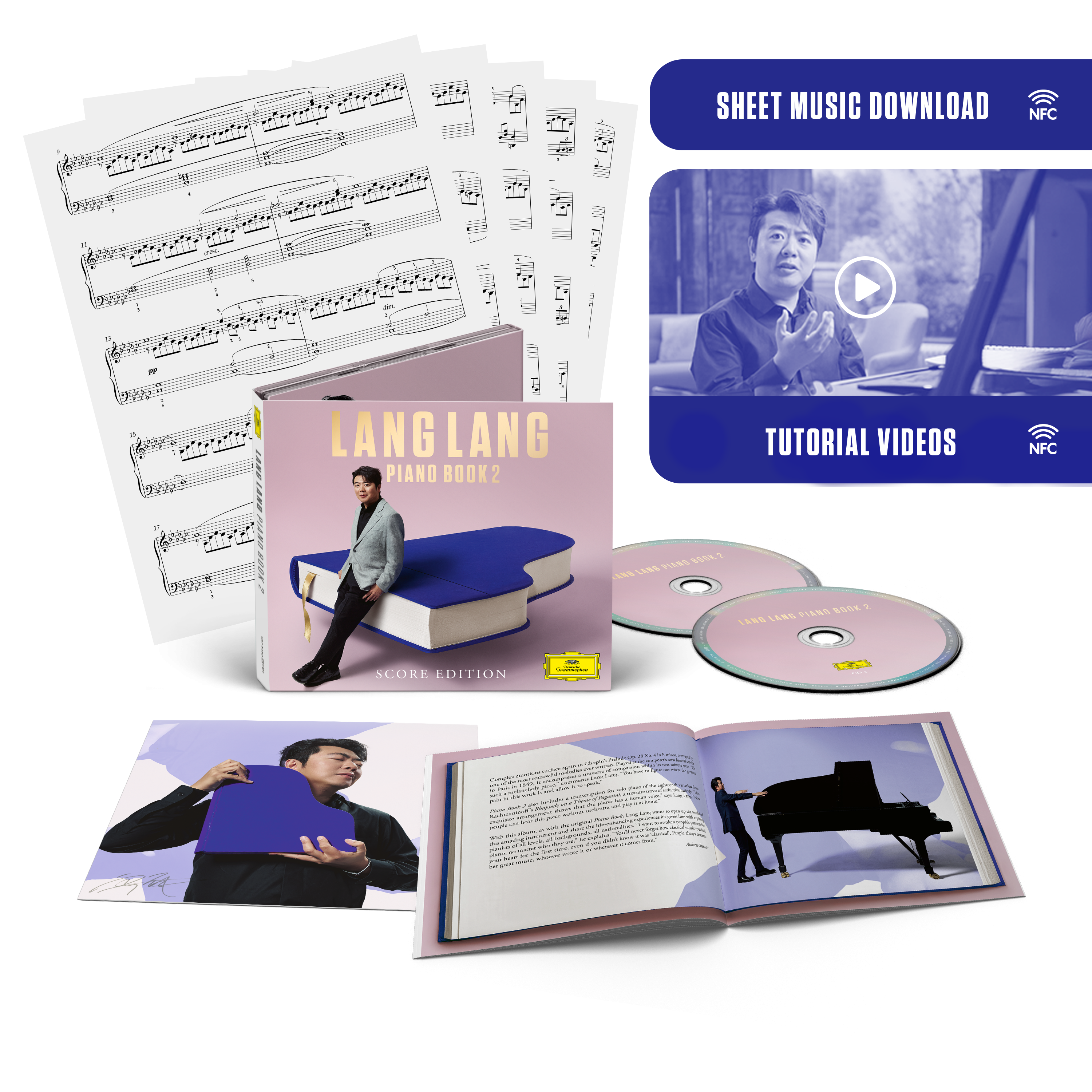 Lang Lang Piano Book 2 2CD Score Edition + Signierte Art Card 419990