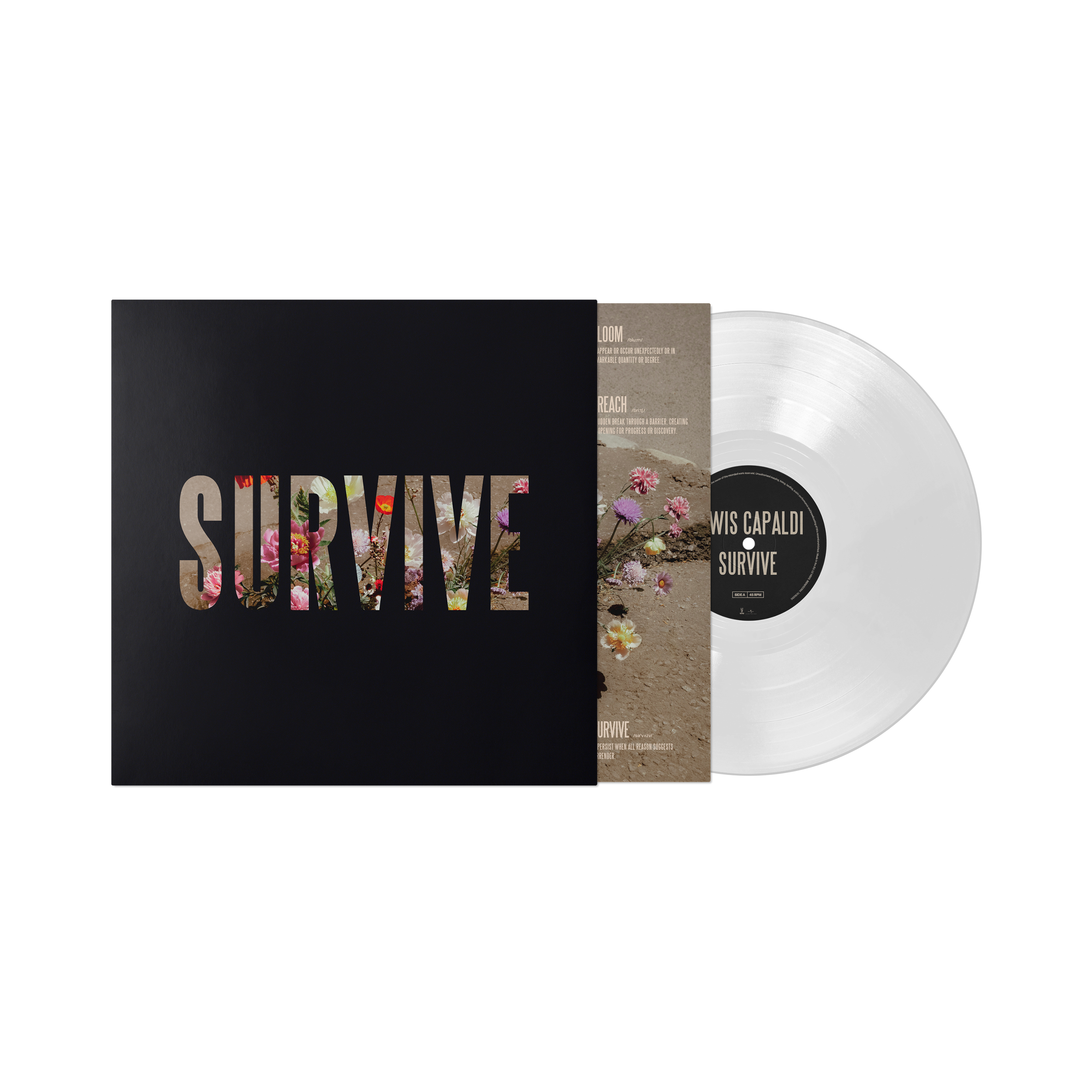 Lewis Capaldi Survive 12" Clear Vinyl 424134