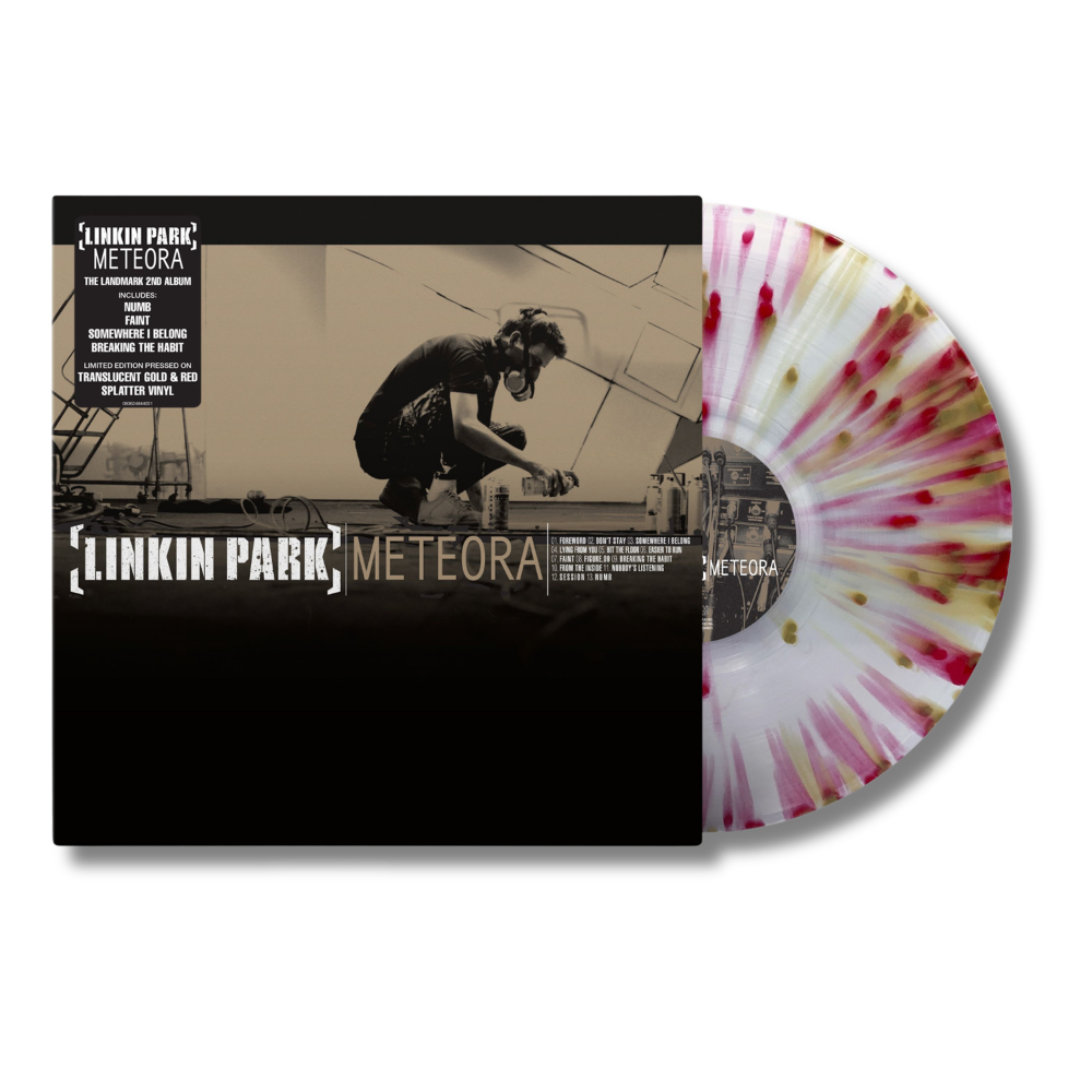 Linkin Park Meteora Translucent Gold and Red Splatter Vinyl LP - Limited, Gatefold 454111
