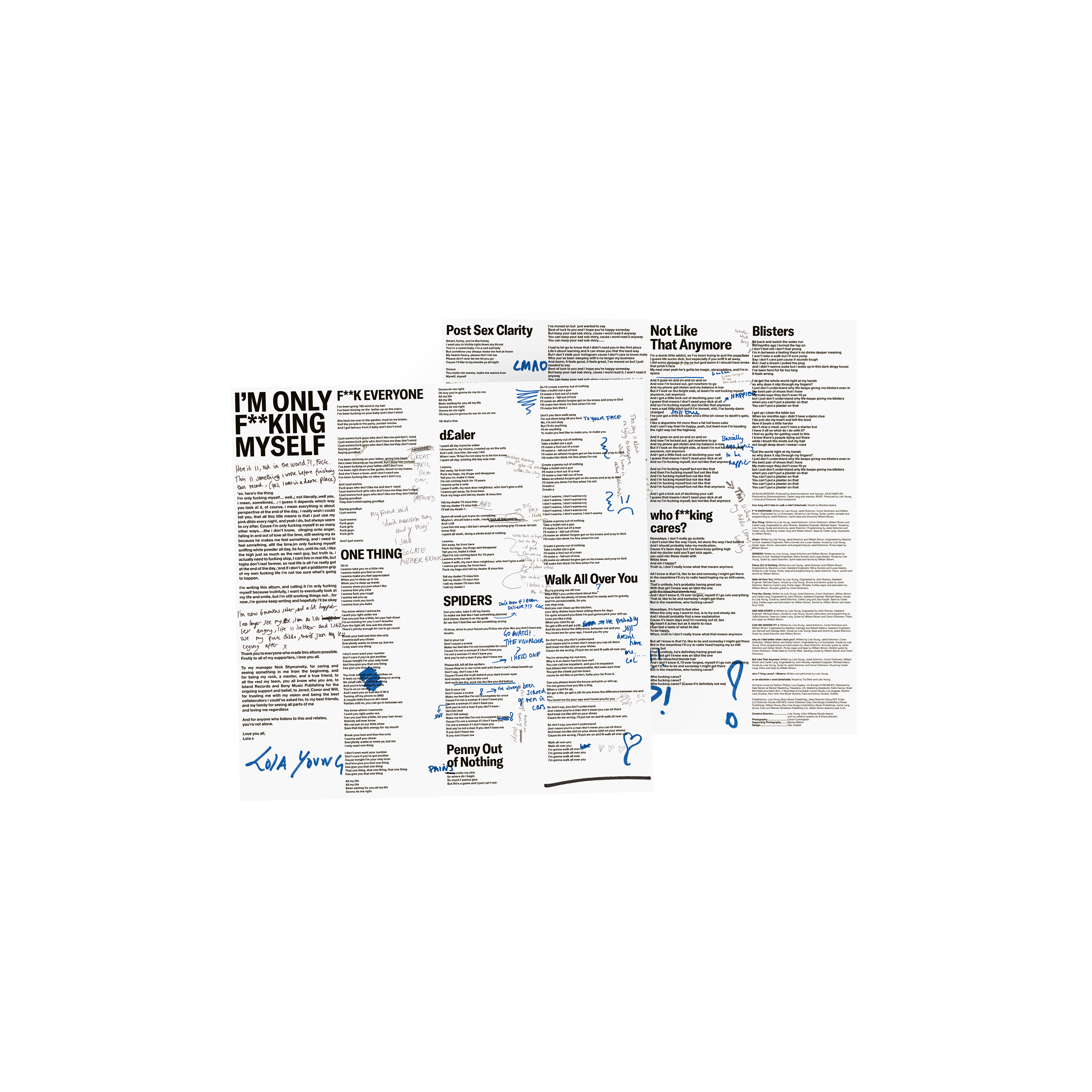 Lola Young I’m Only F**king Myself: The ‘Blisters’ Edition (Pink & Black Splatter Vinyl LP) + signed art card Pink & Black Splatter LP + signed art card 412717