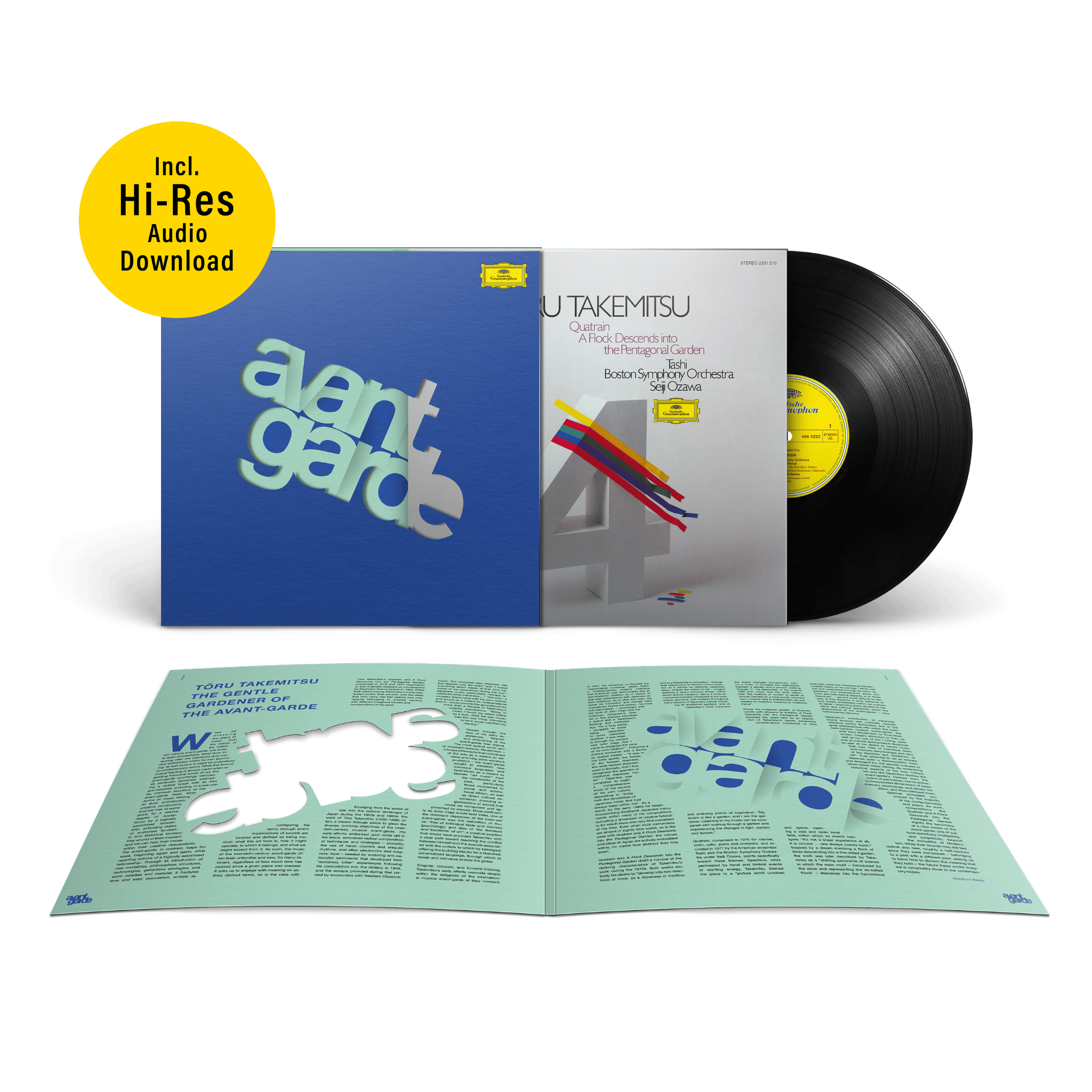 Luc Ferrari, Mauricio Kagel & Seiji Ozawa Avantgarde Series Premium Package 1LP + 1LP + 2LP + 3 Hi-Res DL + T-Shirt 436319