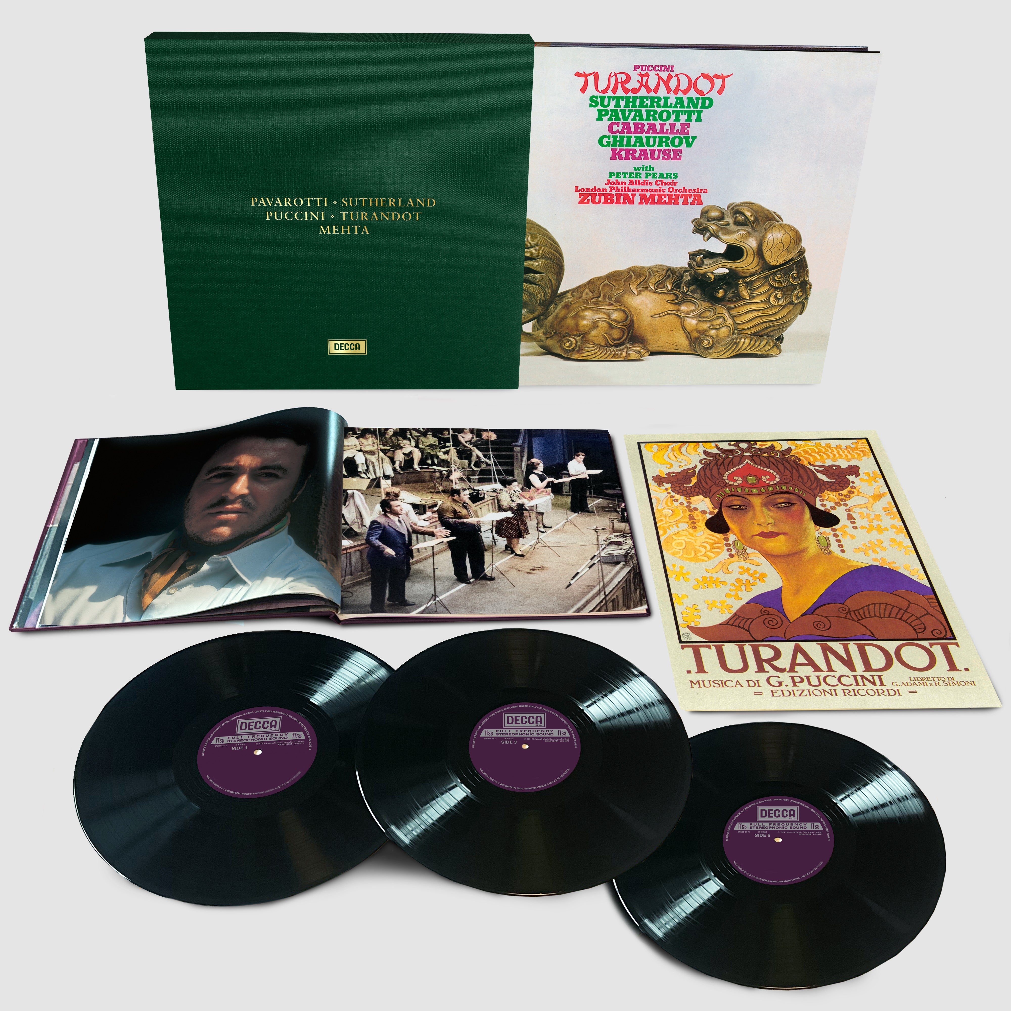 Luciano Pavarotti Puccini: Turandot 3LP 443909
