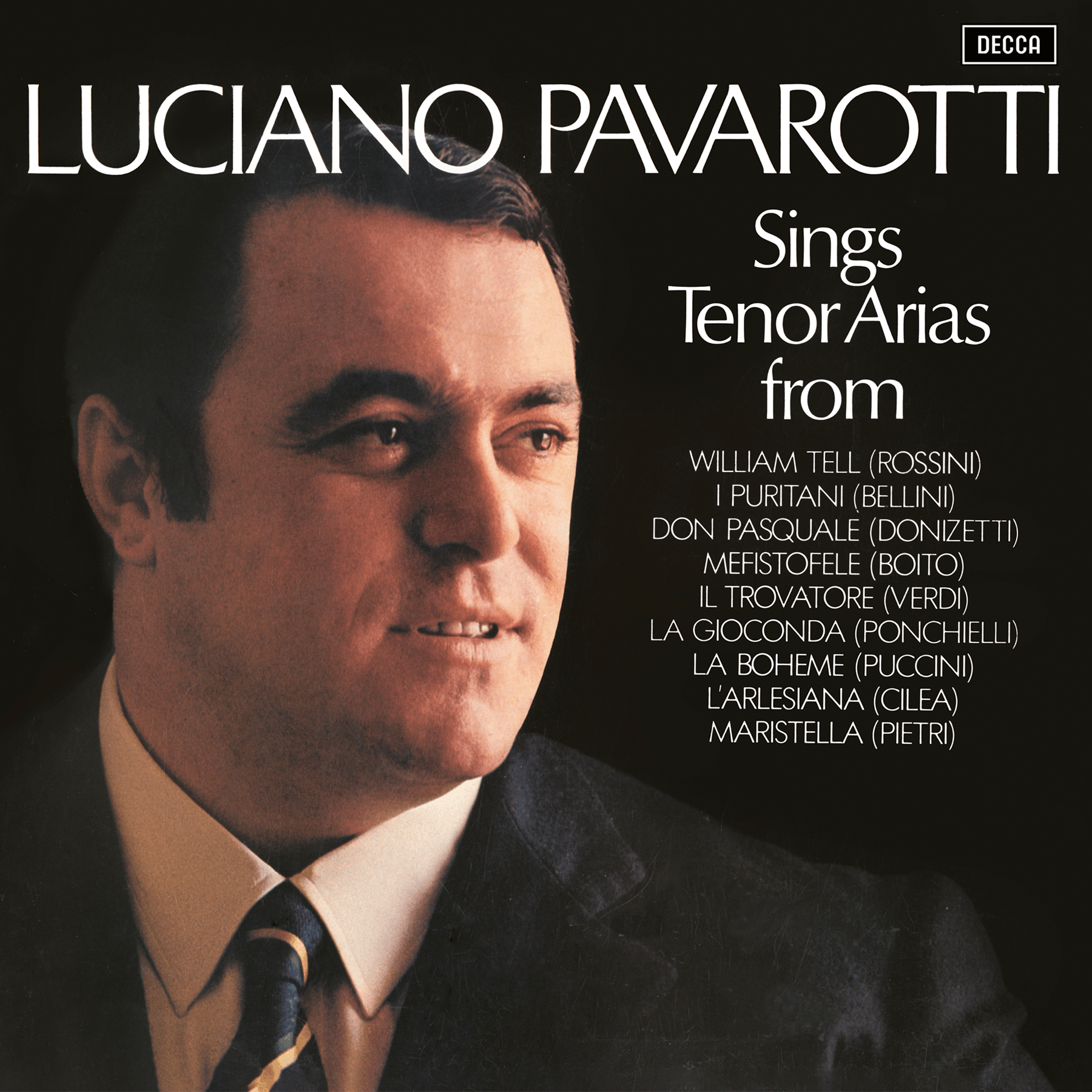 Luciano Pavarotti Tenor Arias from Italian Opera LP 434359