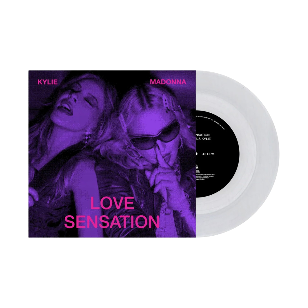 Madonna & Kylie Minogue Love Sensation Clear Vinyl Single 7" 460919